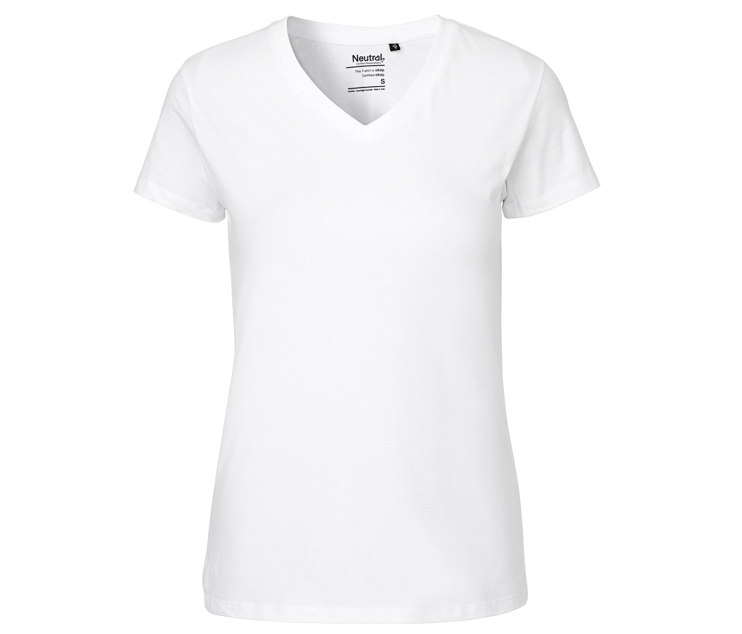 Camiseta Mujer Cuello V - Neutral O81005