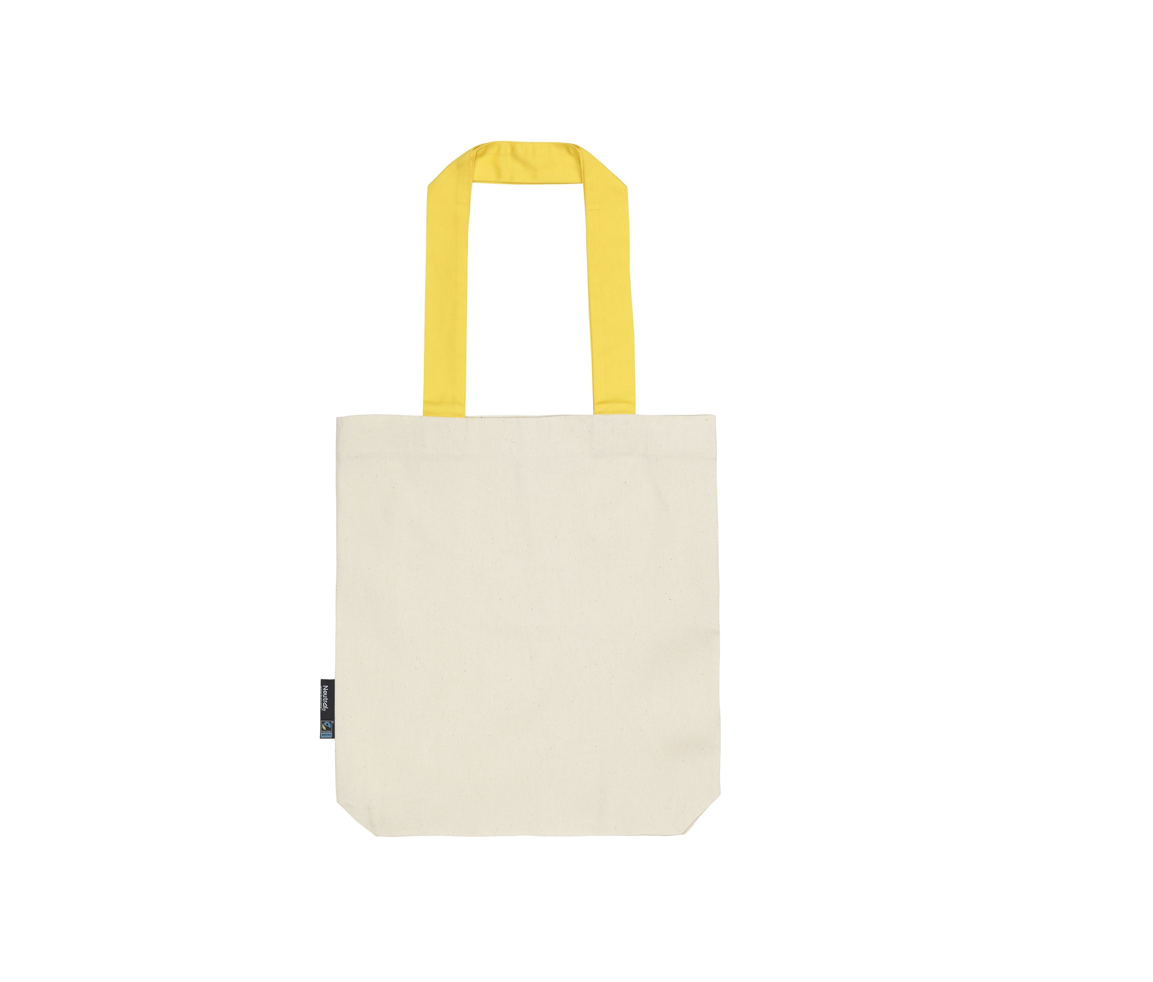 Bolsa de Compras con Asas Contrastadas - Neutral O90002