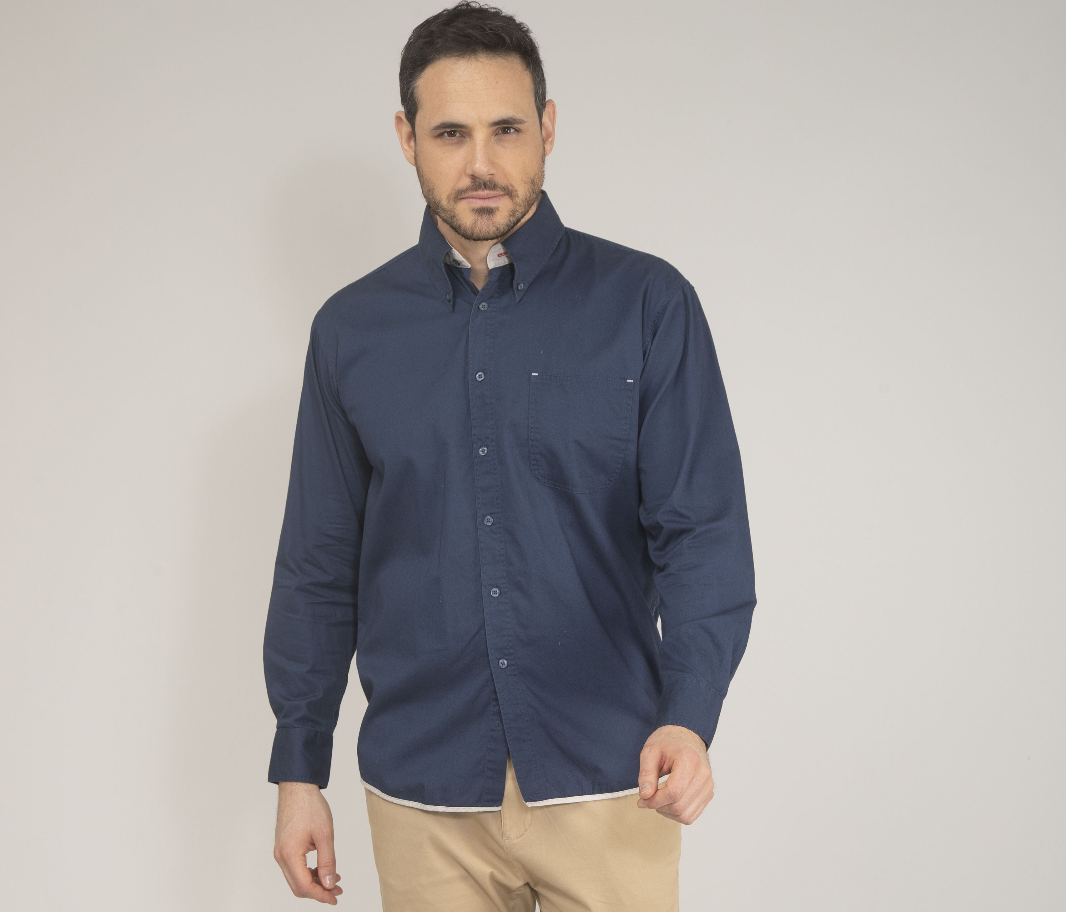Camisa 100% algodón con mangas largas - Pen Duick PK605