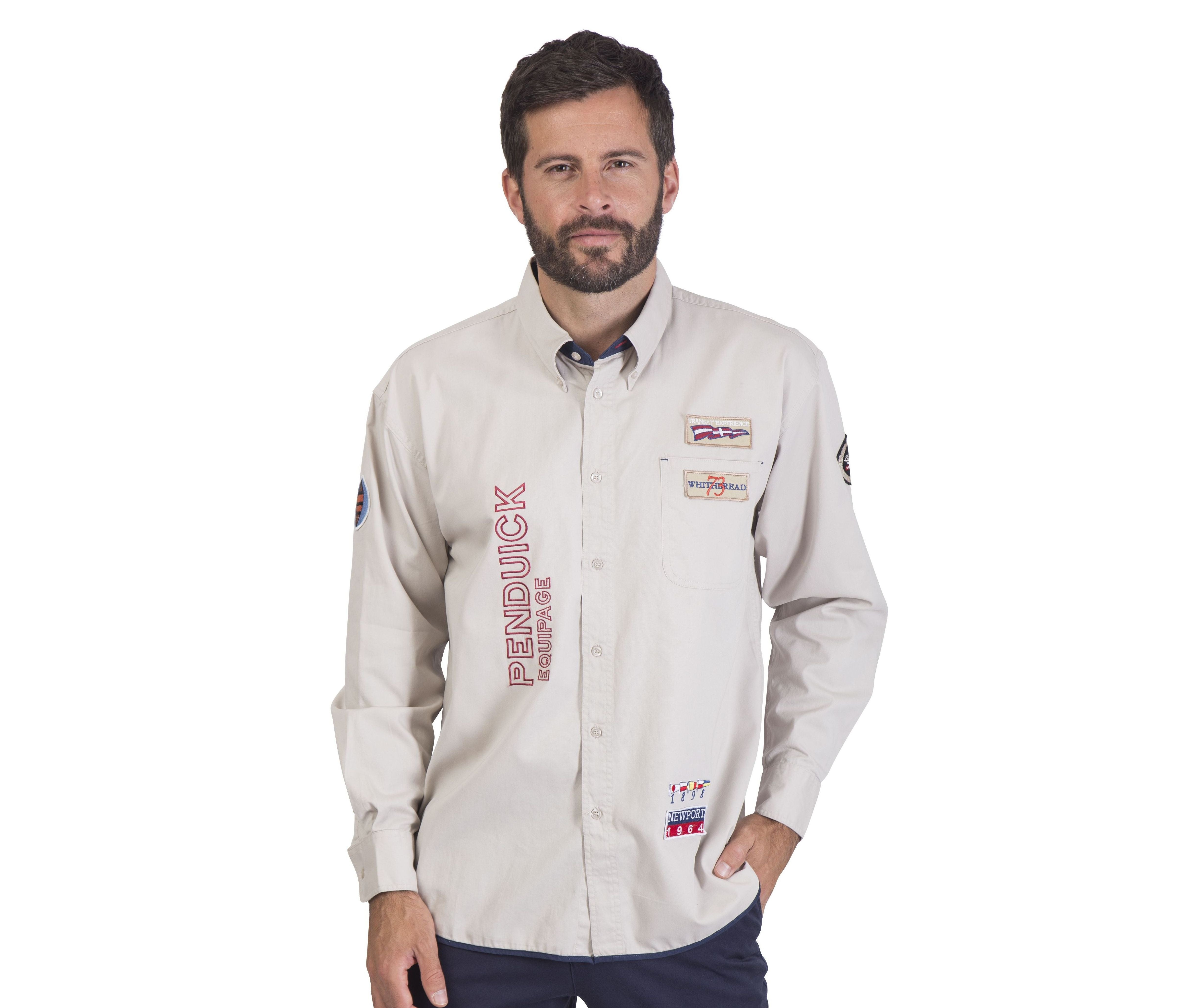 Camisa con borderías e insignia Pen Duick - Pen Duick PK690