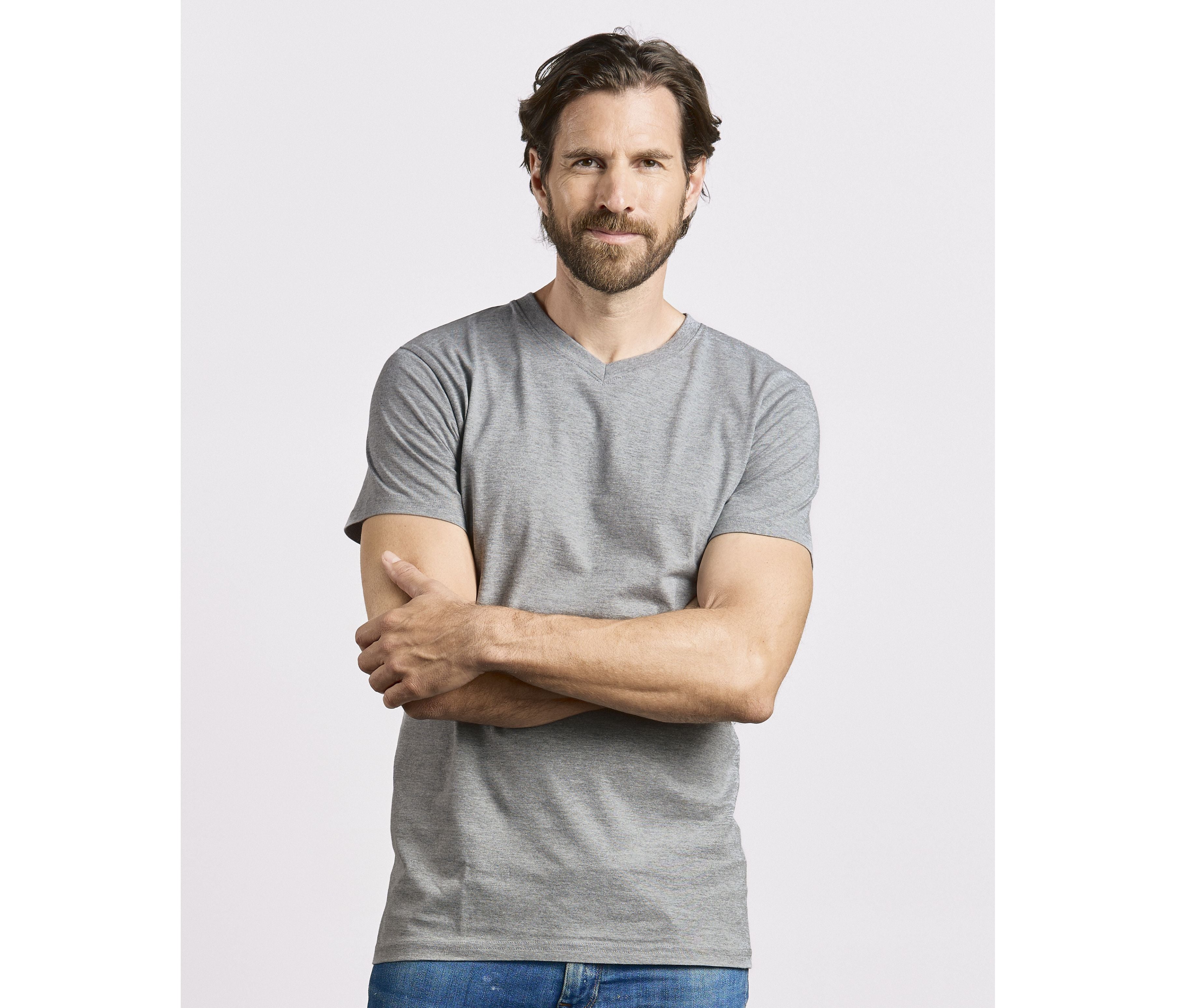 Camiseta cuello V hombre - Promodoro PM3025