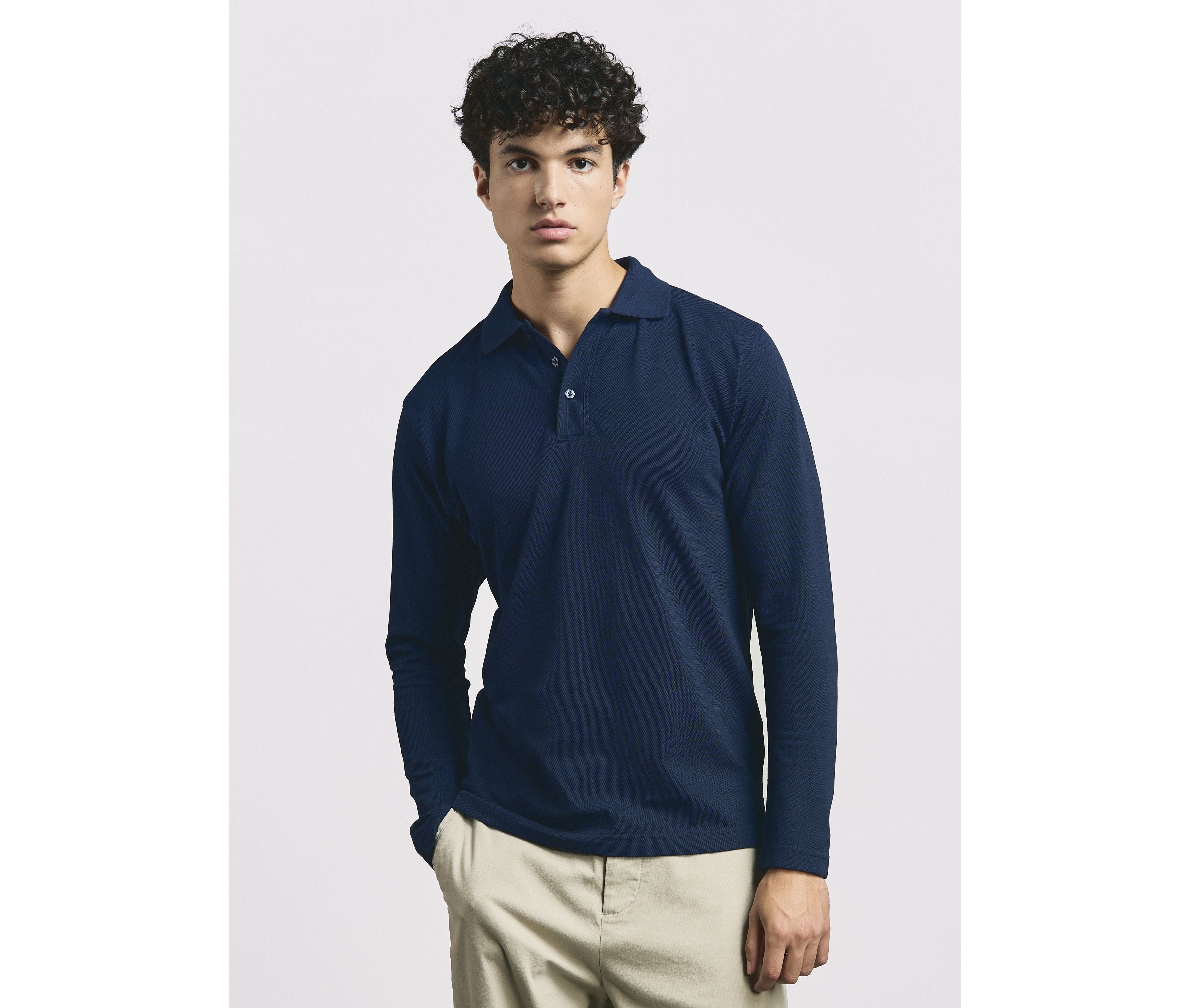 Polo con mangas largas hombre 220 - Promodoro PM4600