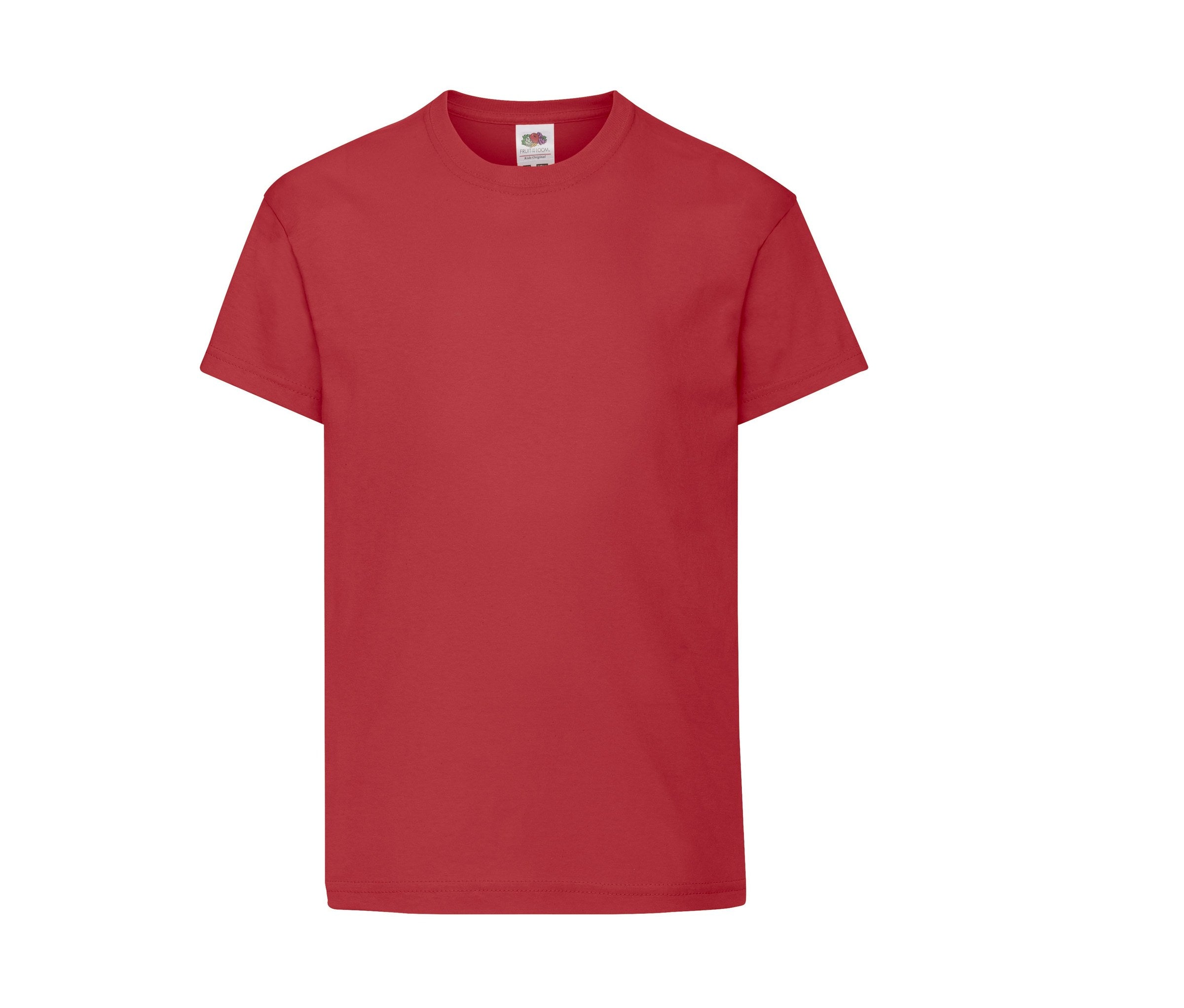 Camiseta Kids Original Fruit of the Loom SC1019 en color rojo