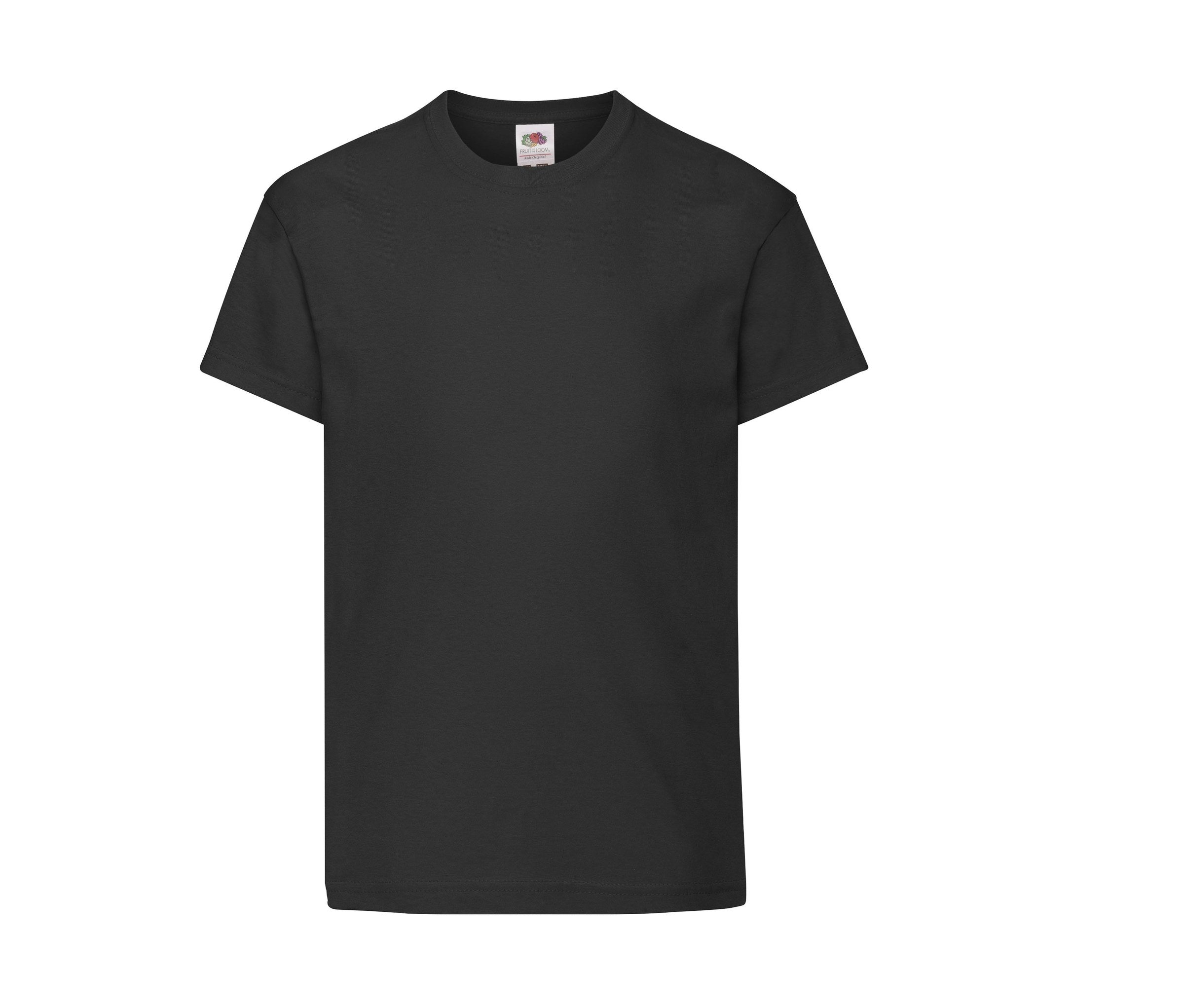 Camiseta Kids Original Fruit of the Loom SC1019 en color negro