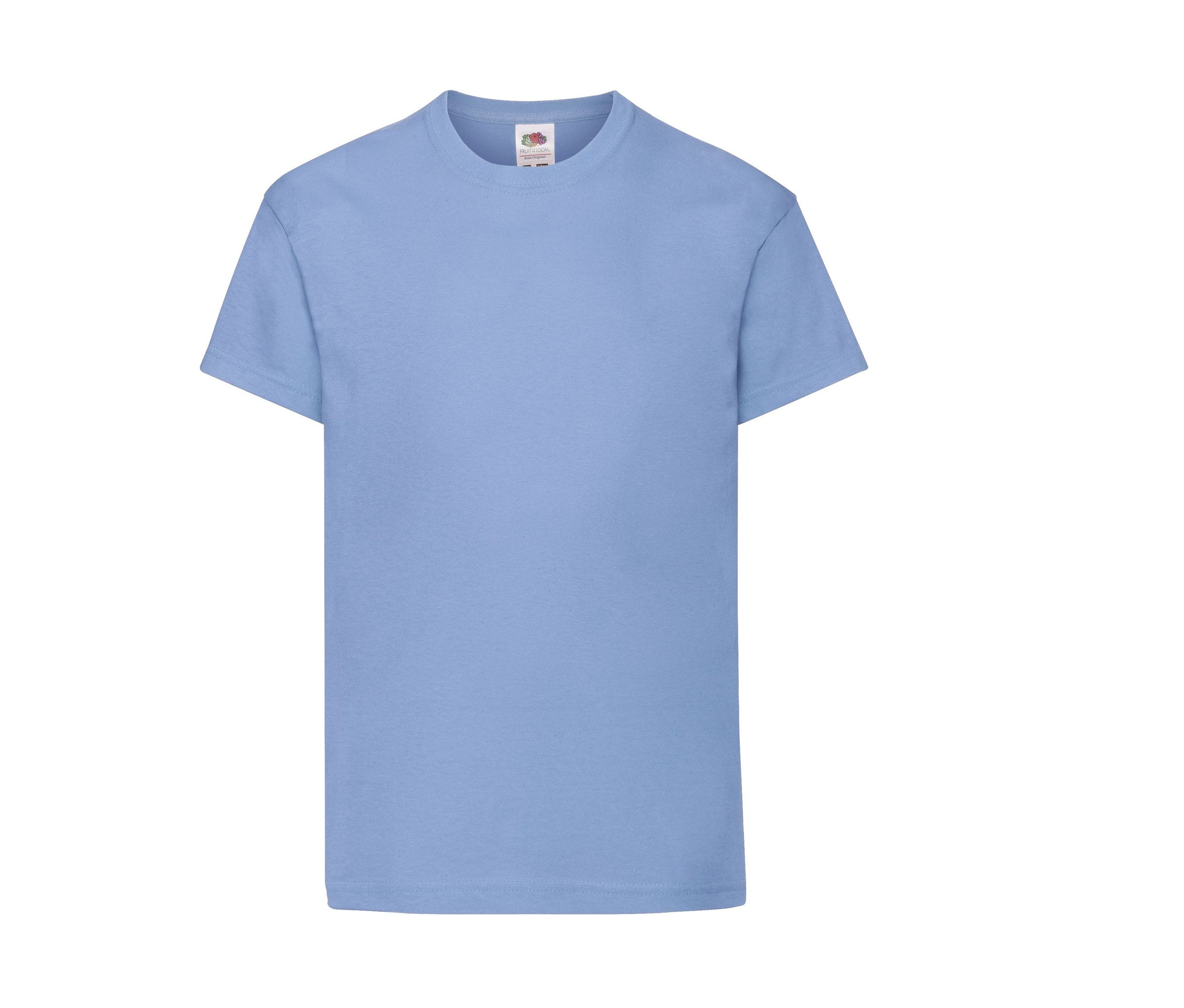 Camiseta Kids Original Fruit of the Loom SC1019 en color azul cielo