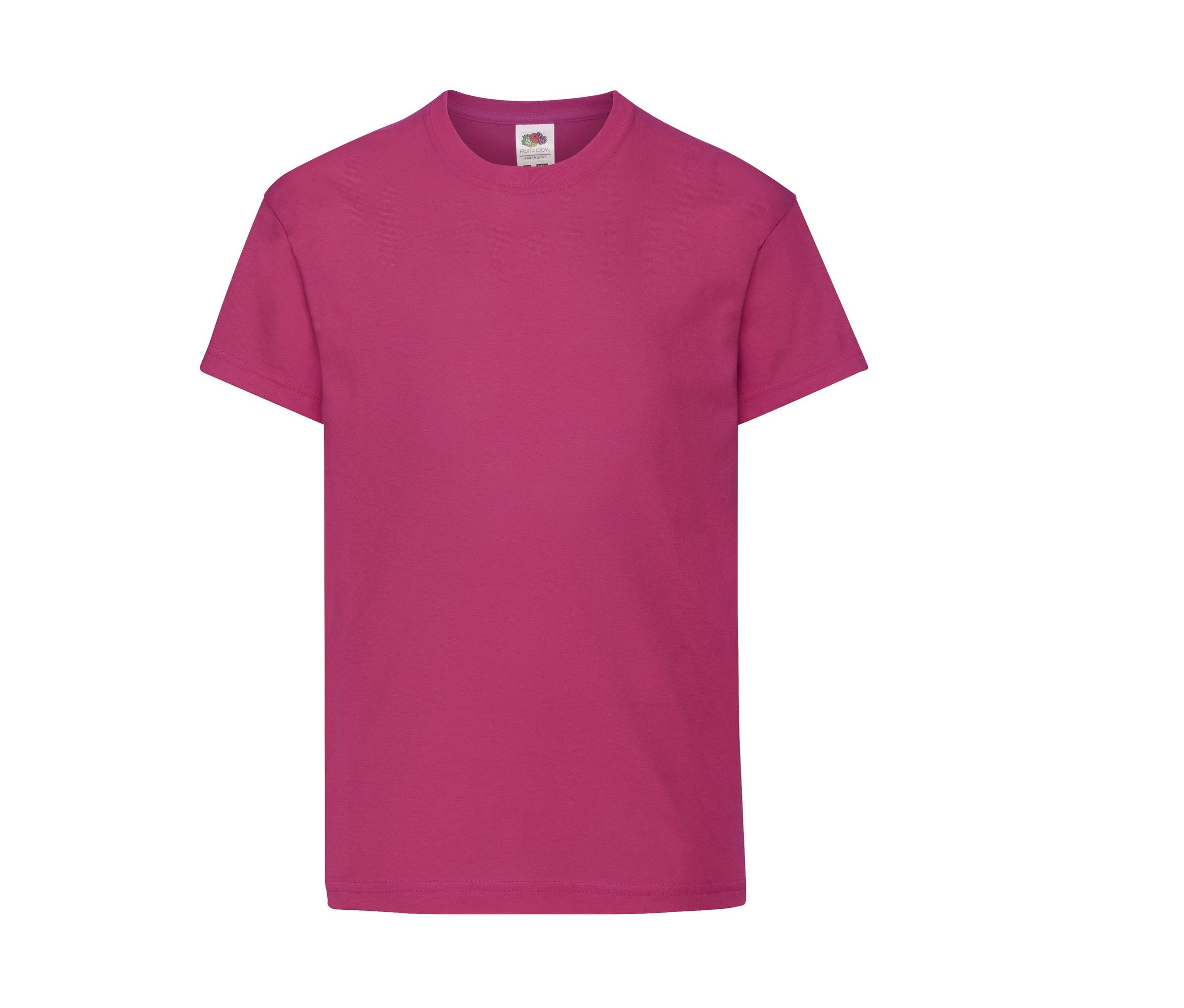 Camiseta Kids Original Fruit of the Loom SC1019 en color fucsia