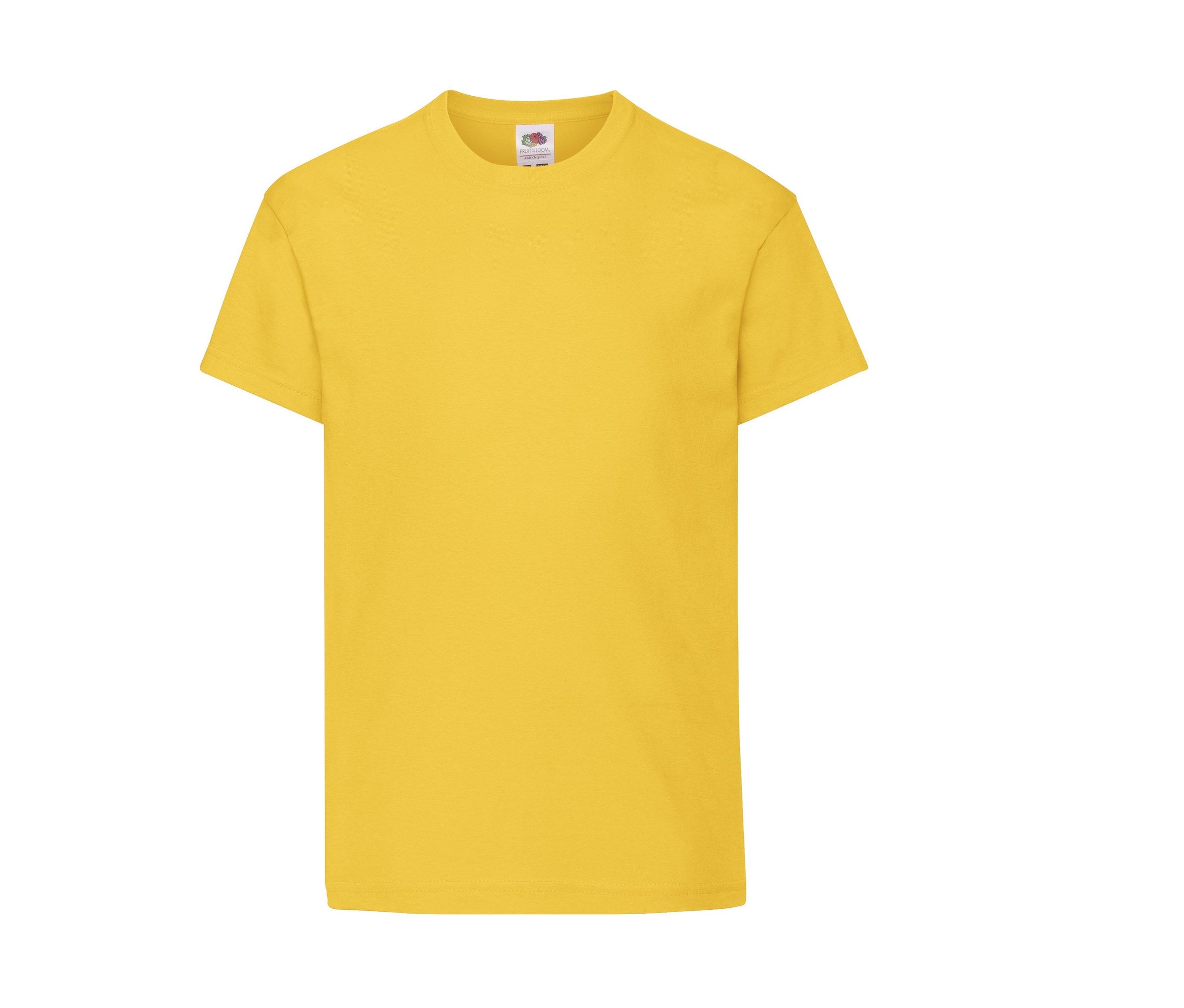 Camiseta Kids Original Fruit of the Loom SC1019 en color amarillo sunflower