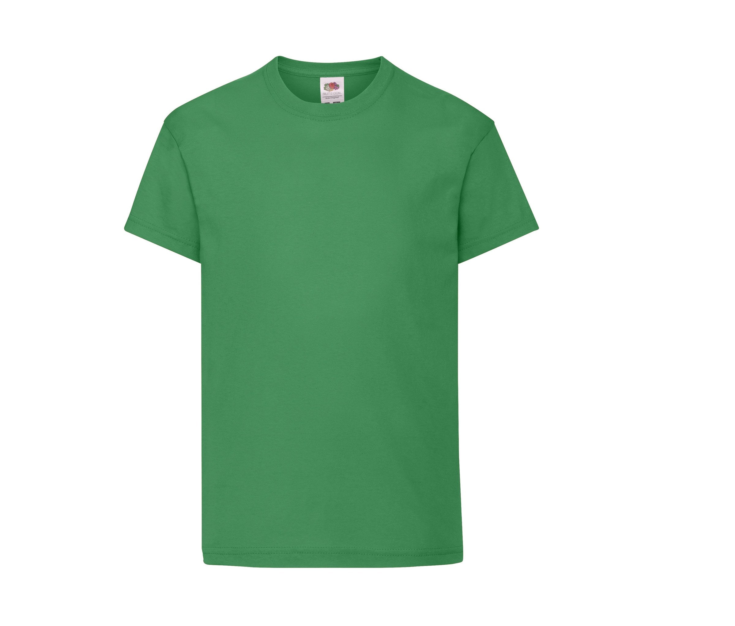 Camiseta Kids Original Fruit of the Loom SC1019 en color kelly green