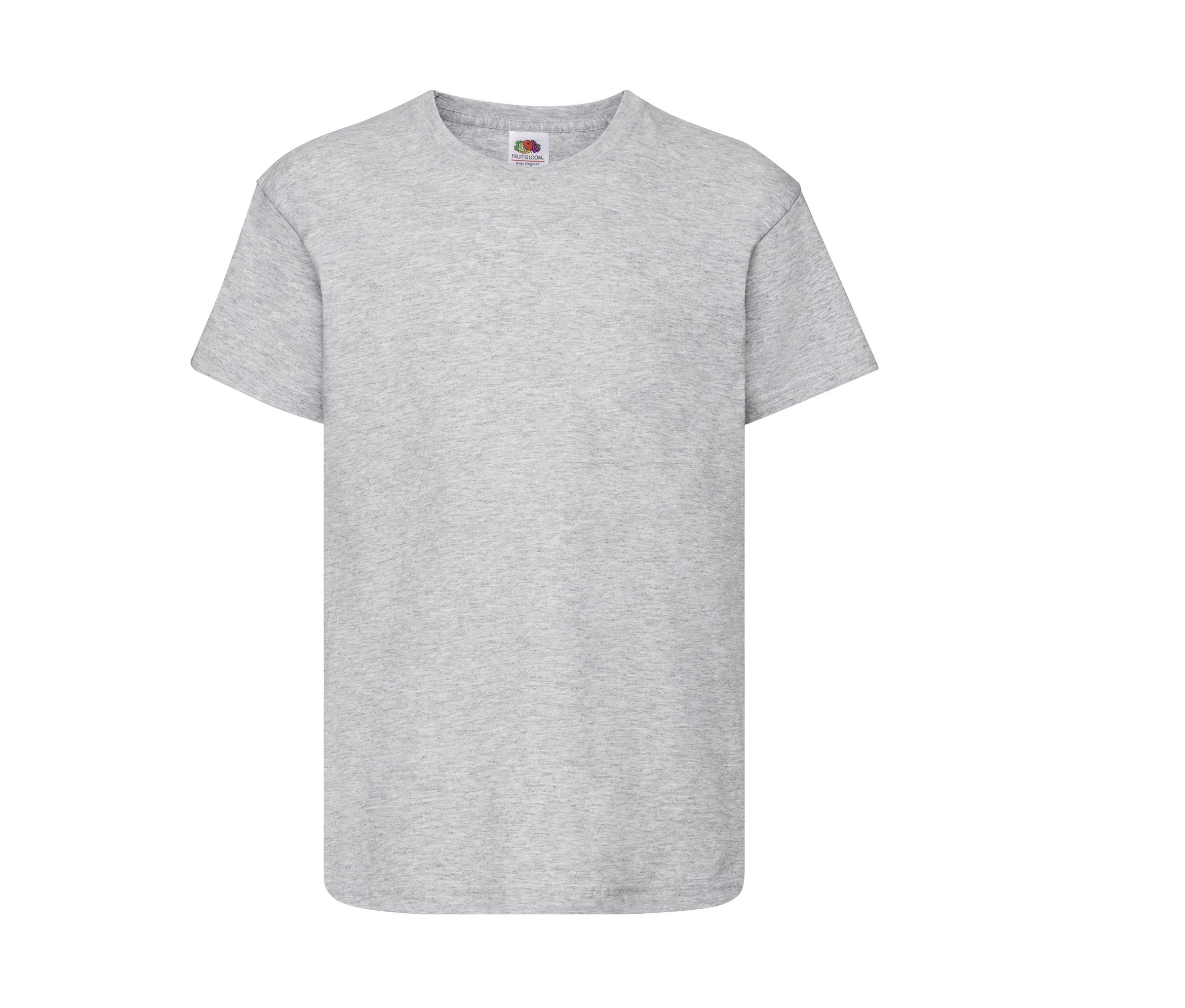 Camiseta Kids Original Fruit of the Loom SC1019 en color gris jaspeado