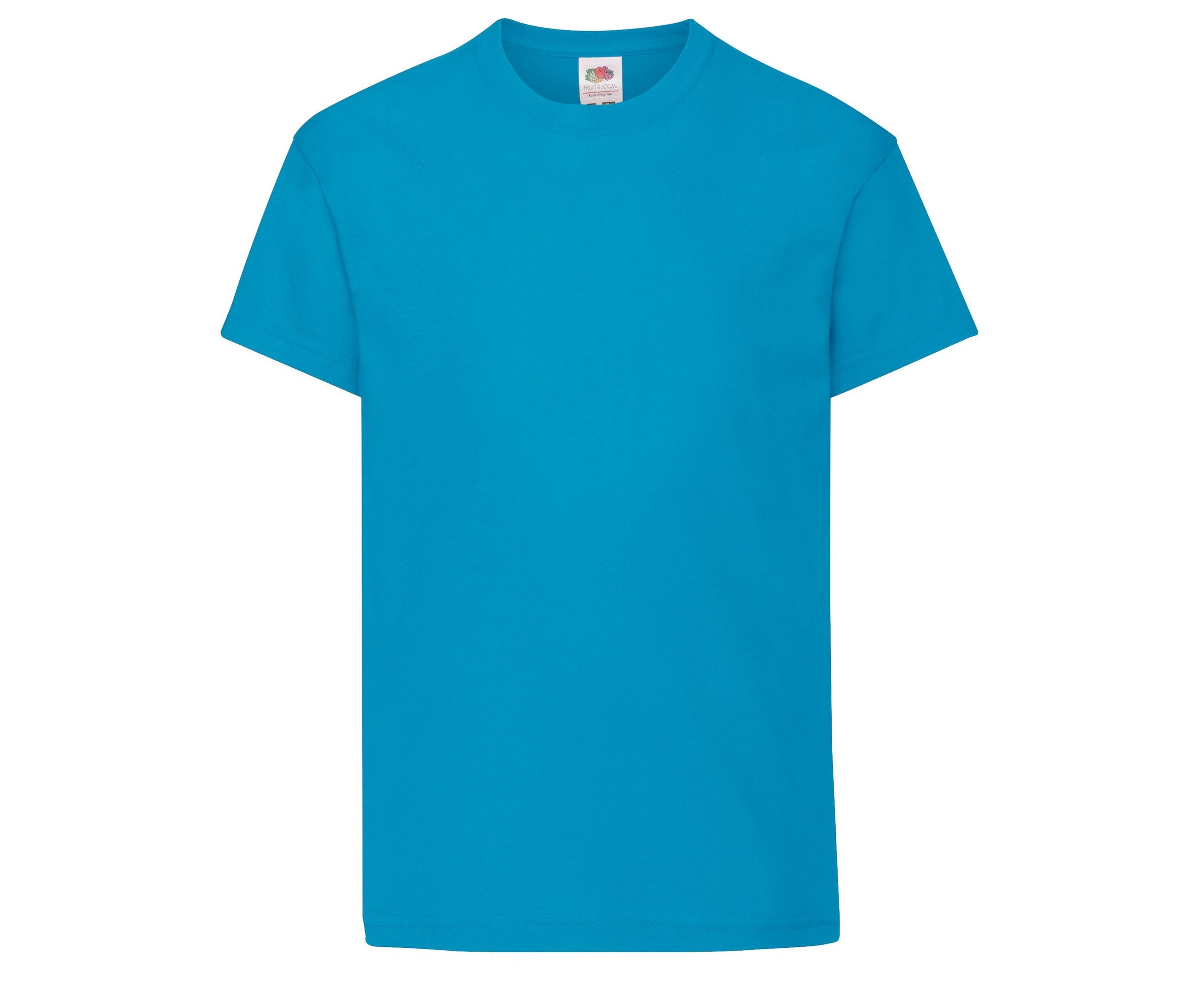 Camiseta Kids Original Fruit of the Loom SC1019 en color azul azure