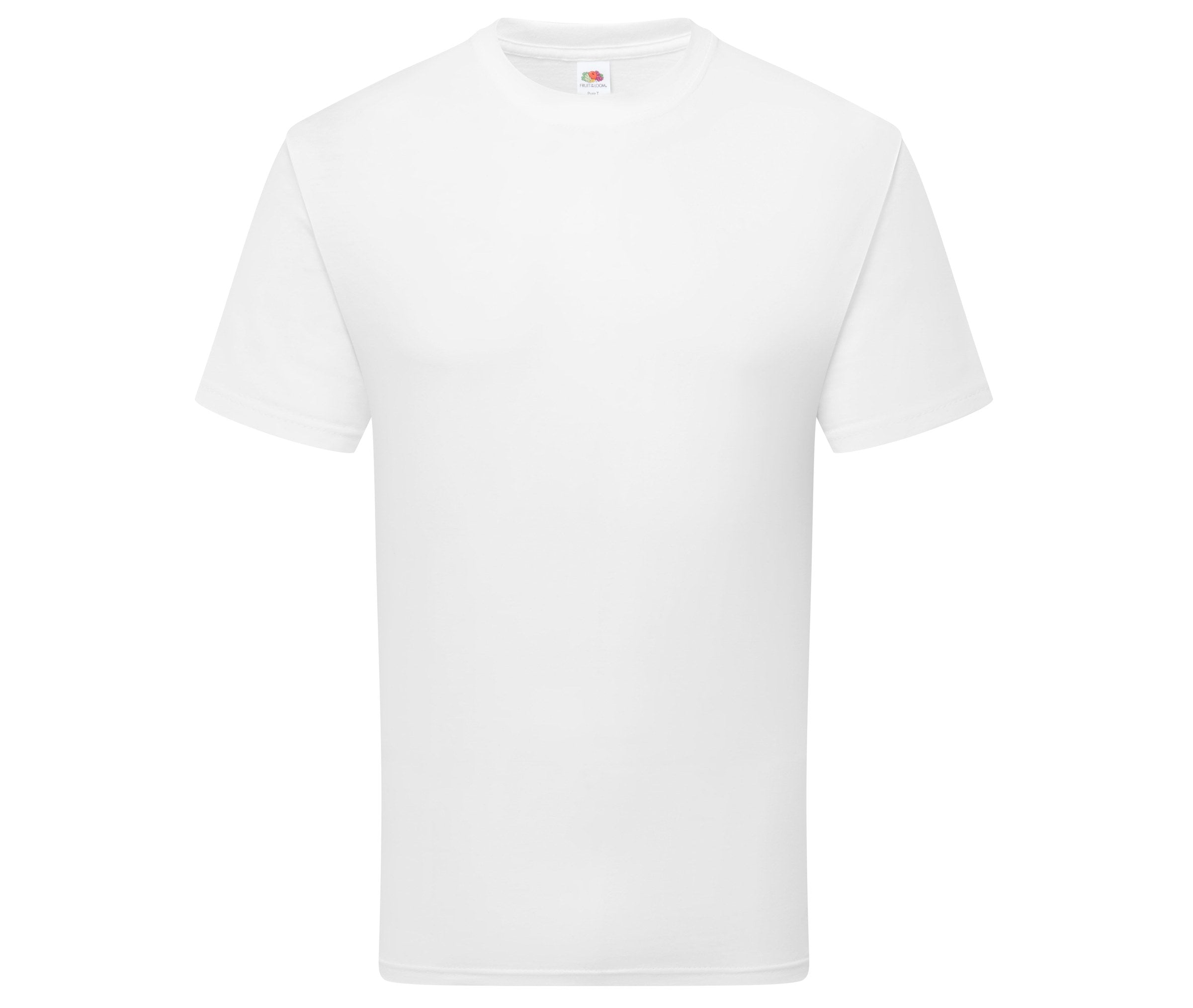 Camiseta Pure Cotton Fruit of the Loom SC1362 en color blanco