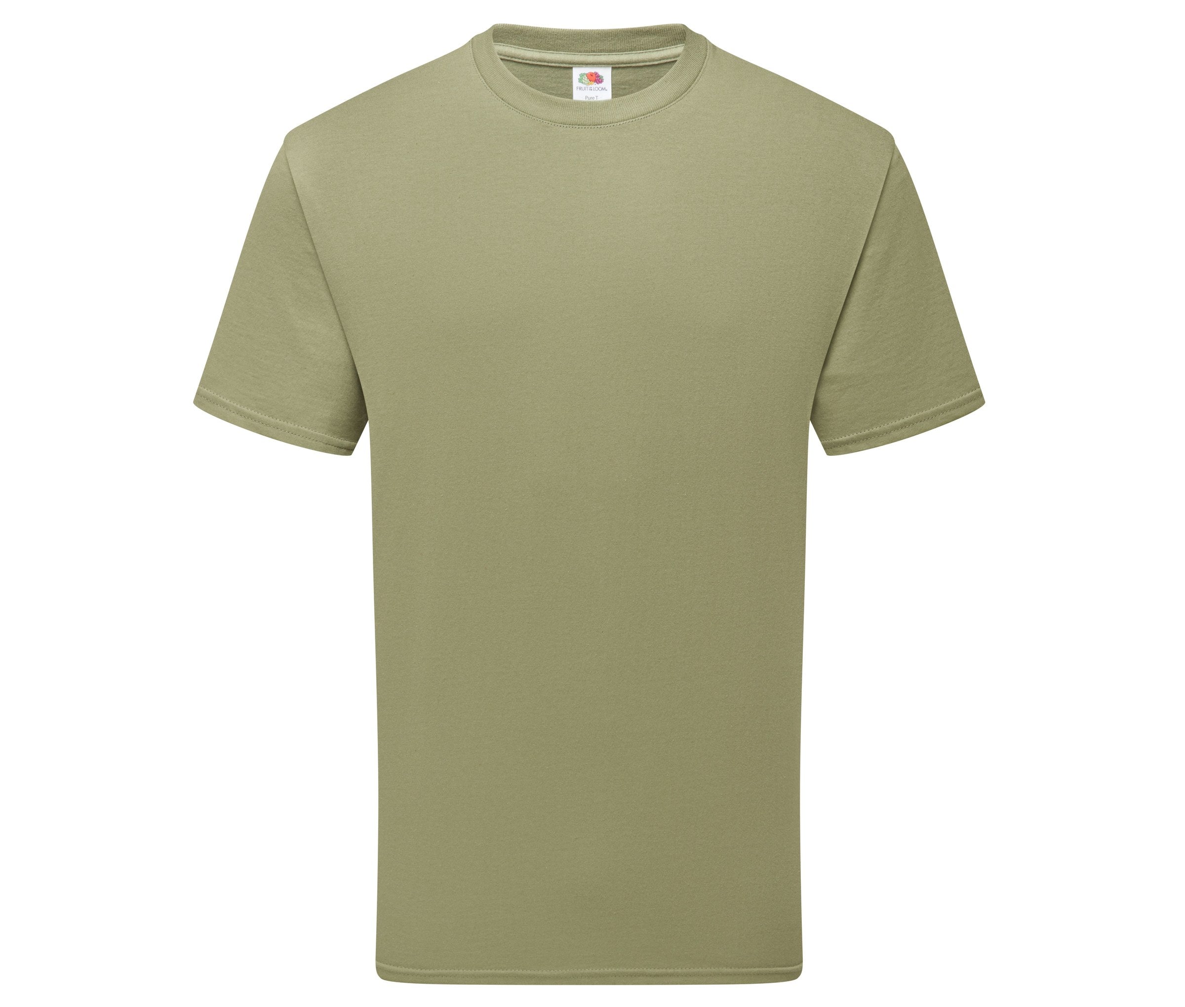 Camiseta Pure Cotton Fruit of the Loom SC1362 en color classic olive