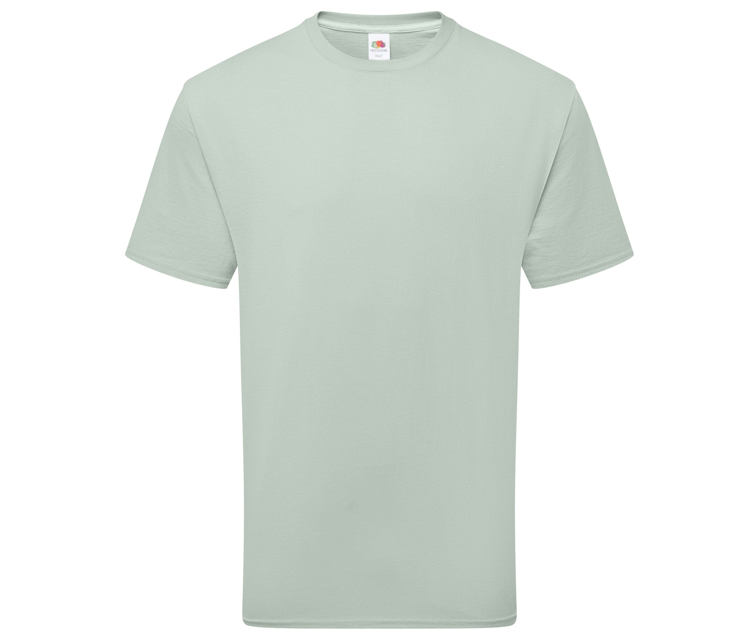 Camiseta Pure Cotton Fruit of the Loom SC1362 en color sage