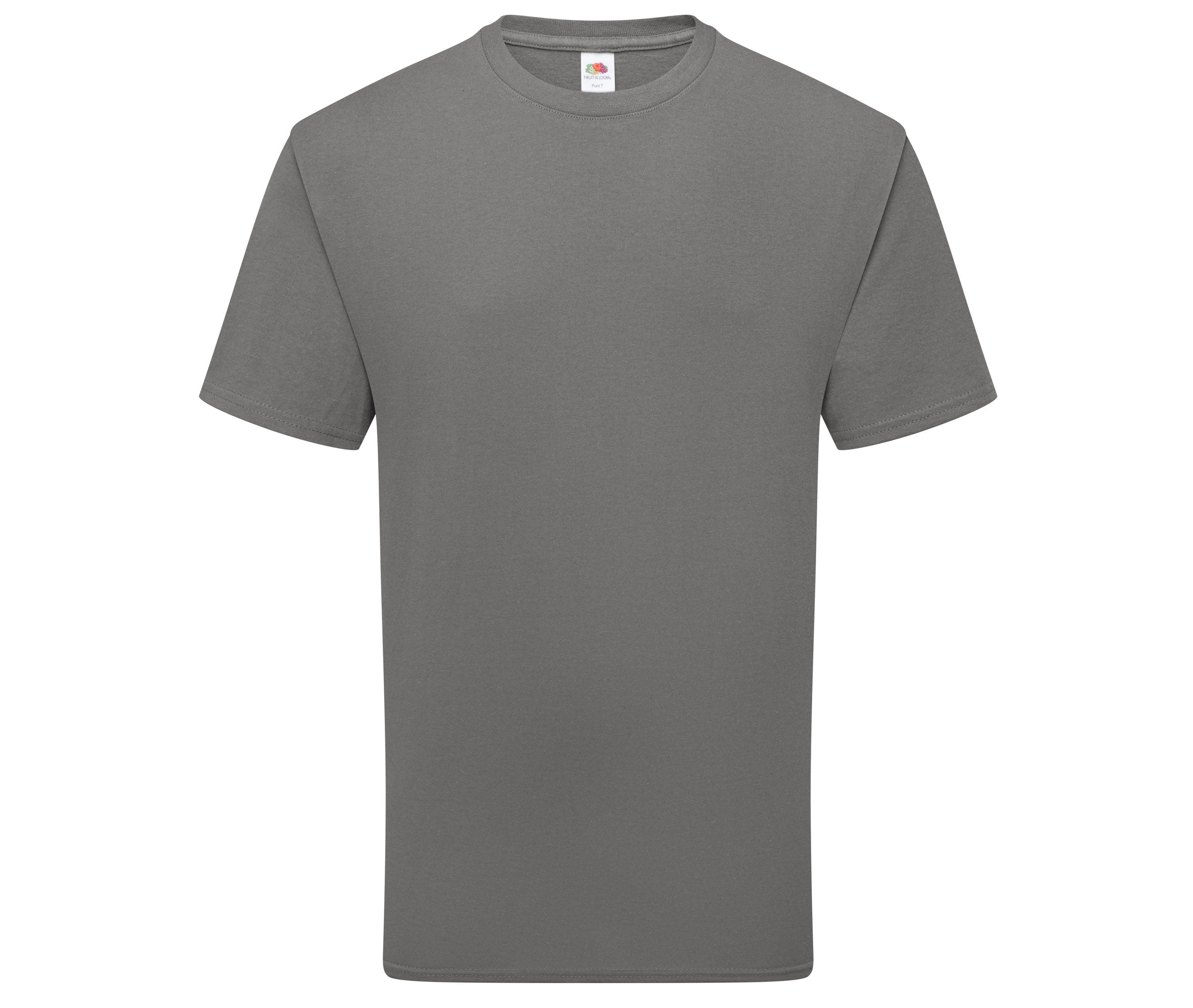 Camiseta Pure Cotton Fruit of the Loom SC1362 en color graphite grey