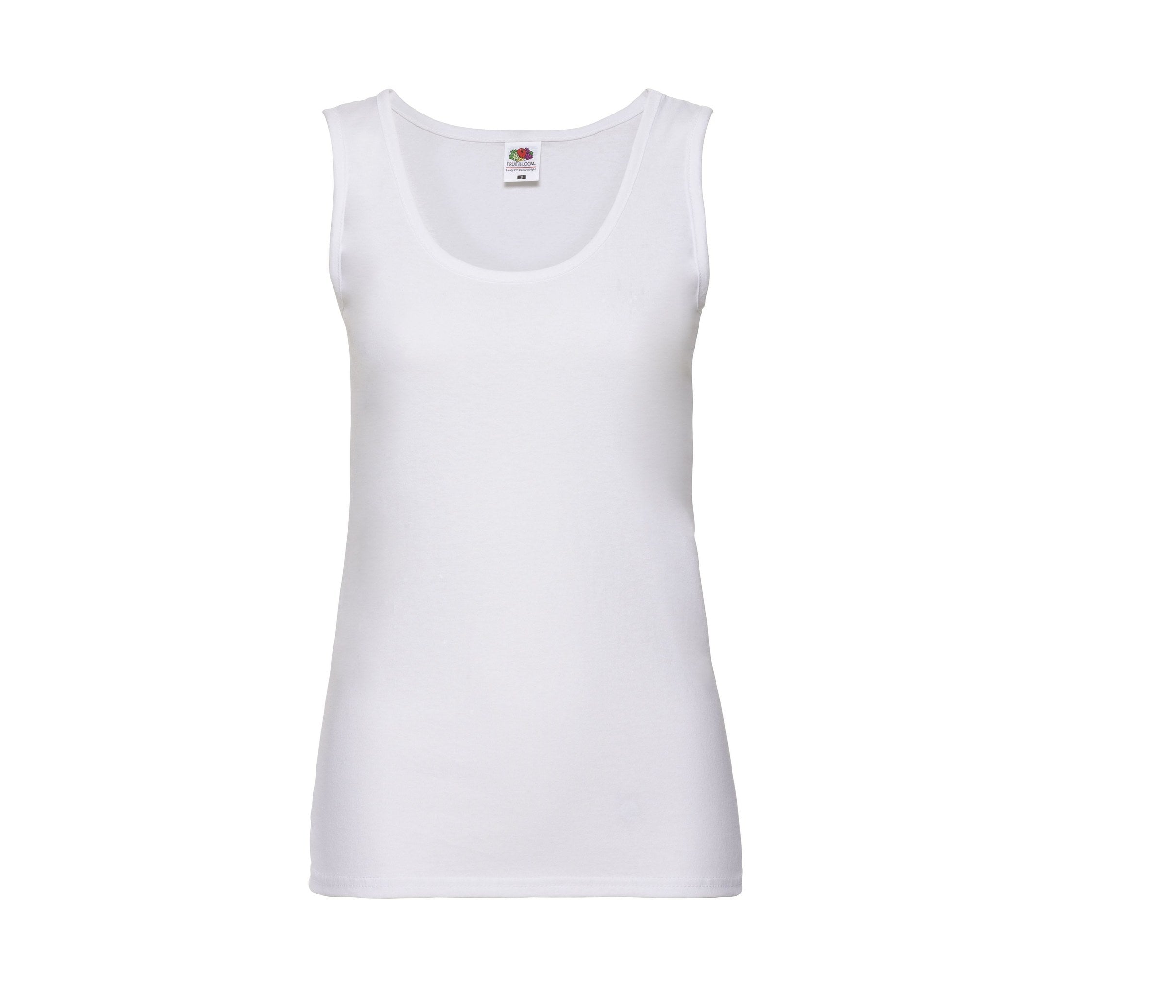 Camiseta de tirantes de mujer Fruit of the Loom SC1376 en color blanco