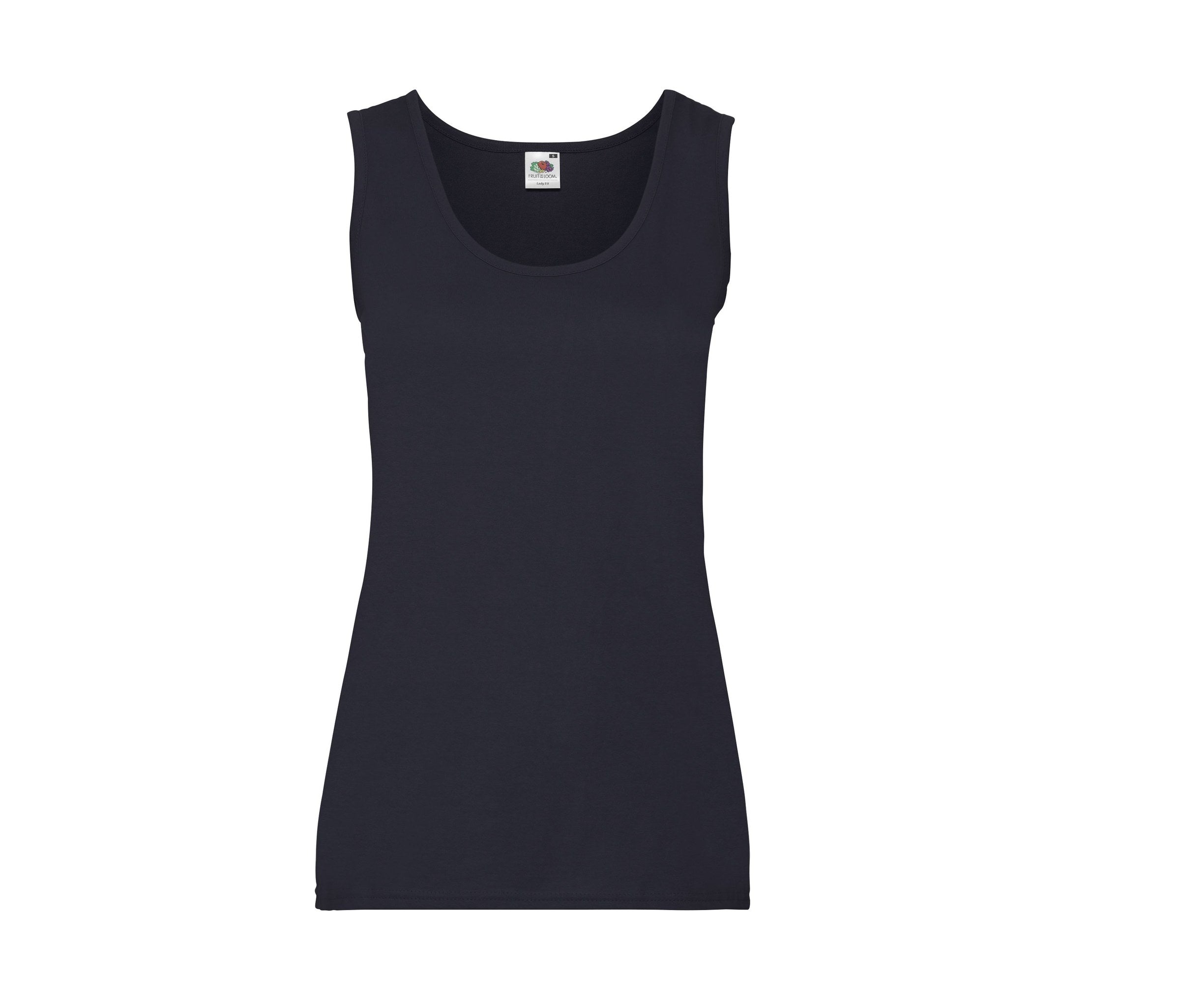 Camiseta de tirantes de mujer Fruit of the Loom SC1376 en color azul marino