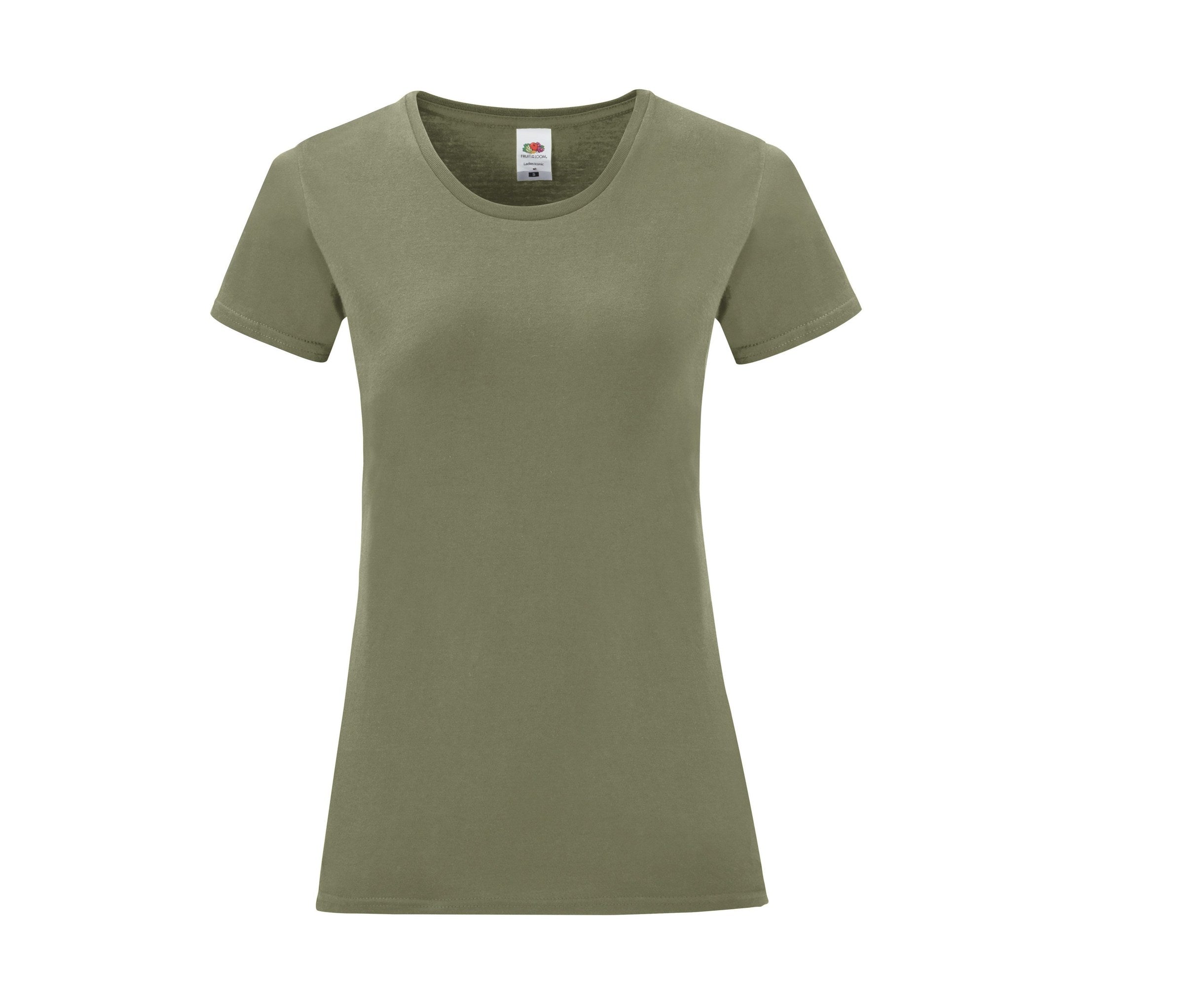 Camiseta Ladies Iconic 150 Fruit of the Loom SC151 en color classic olive