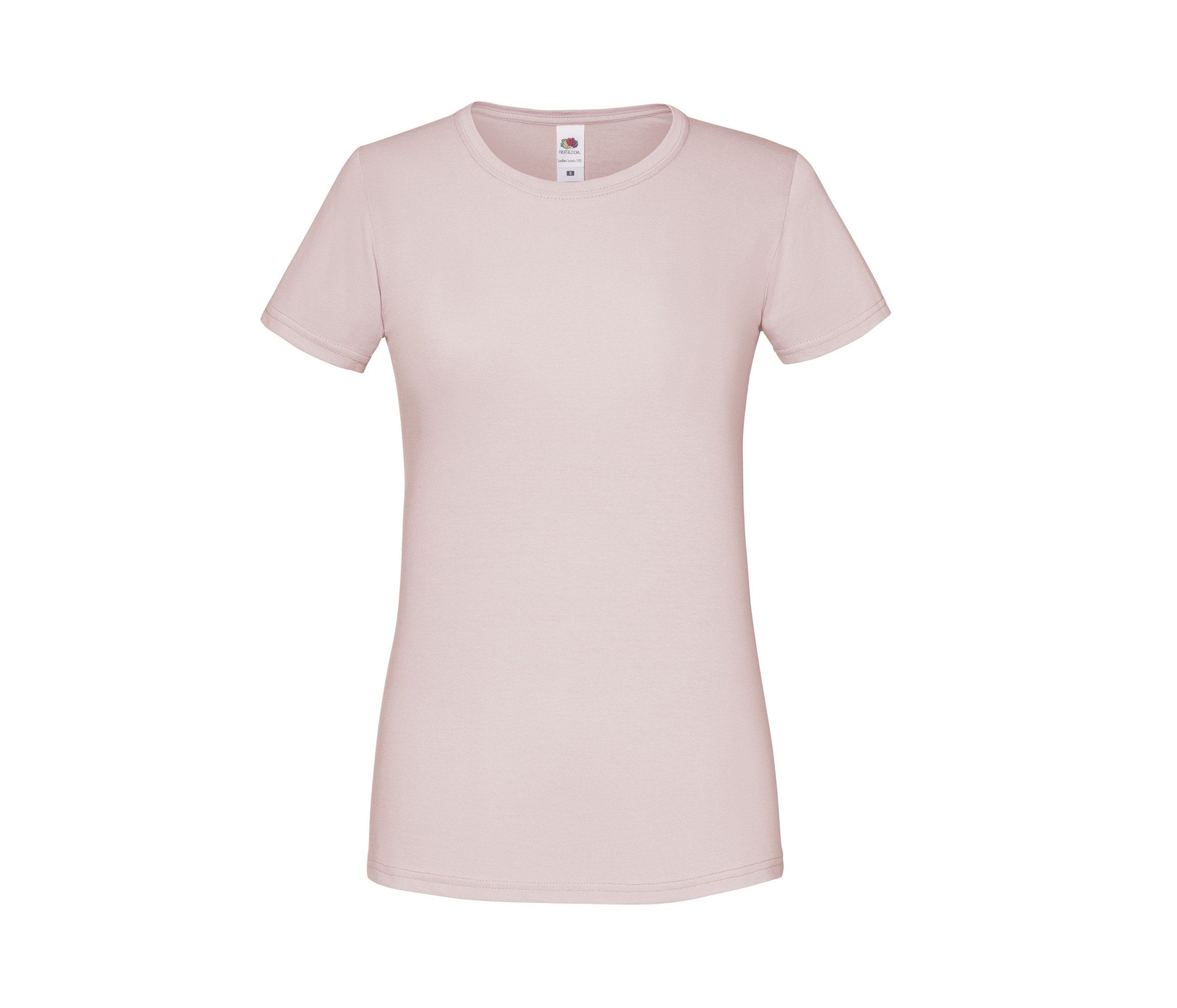 Camiseta Ladies Iconic 150 Fruit of the Loom SC151 en color powder rose
