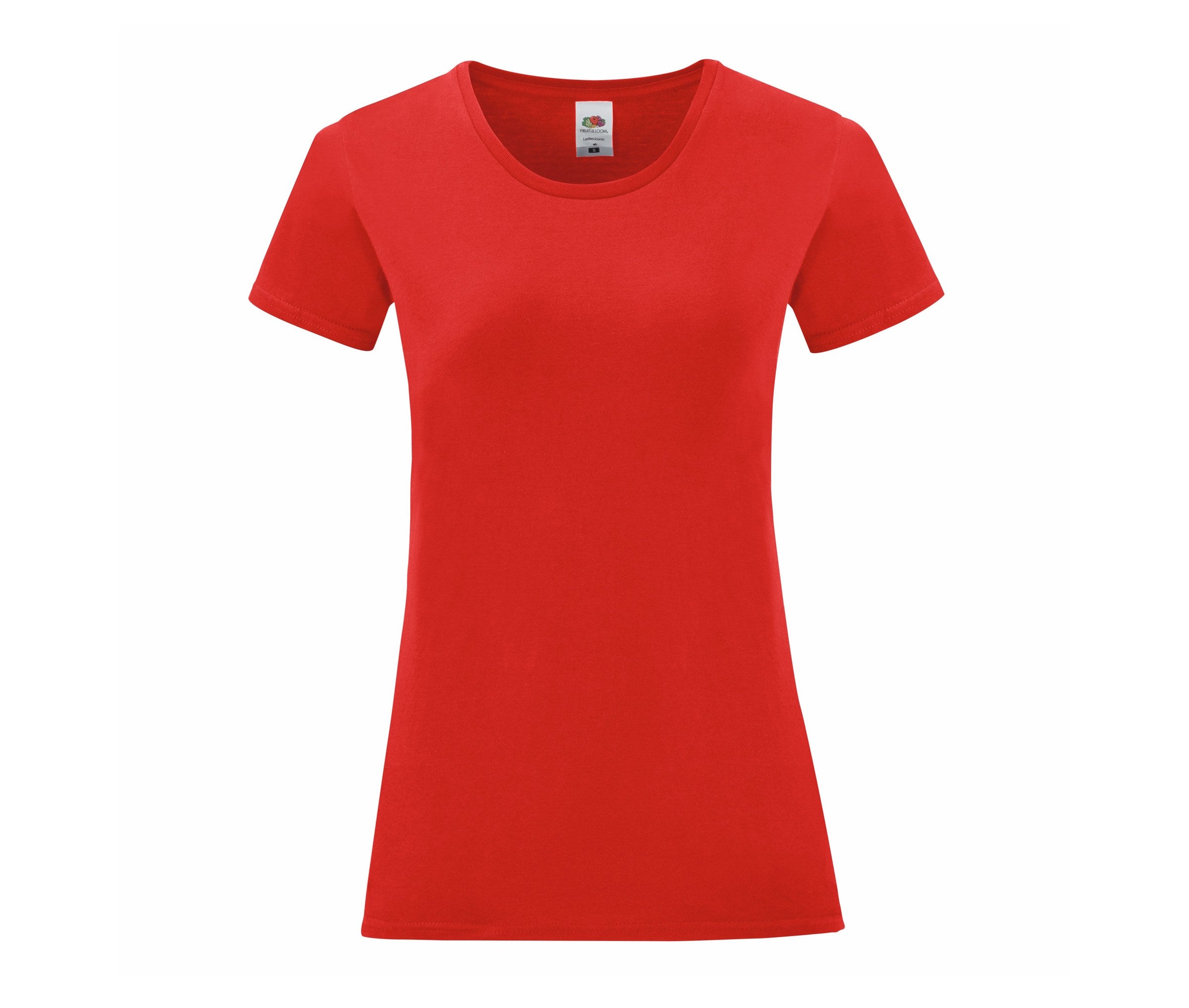 Camiseta Ladies Iconic 150 Fruit of the Loom SC151 en color rojo