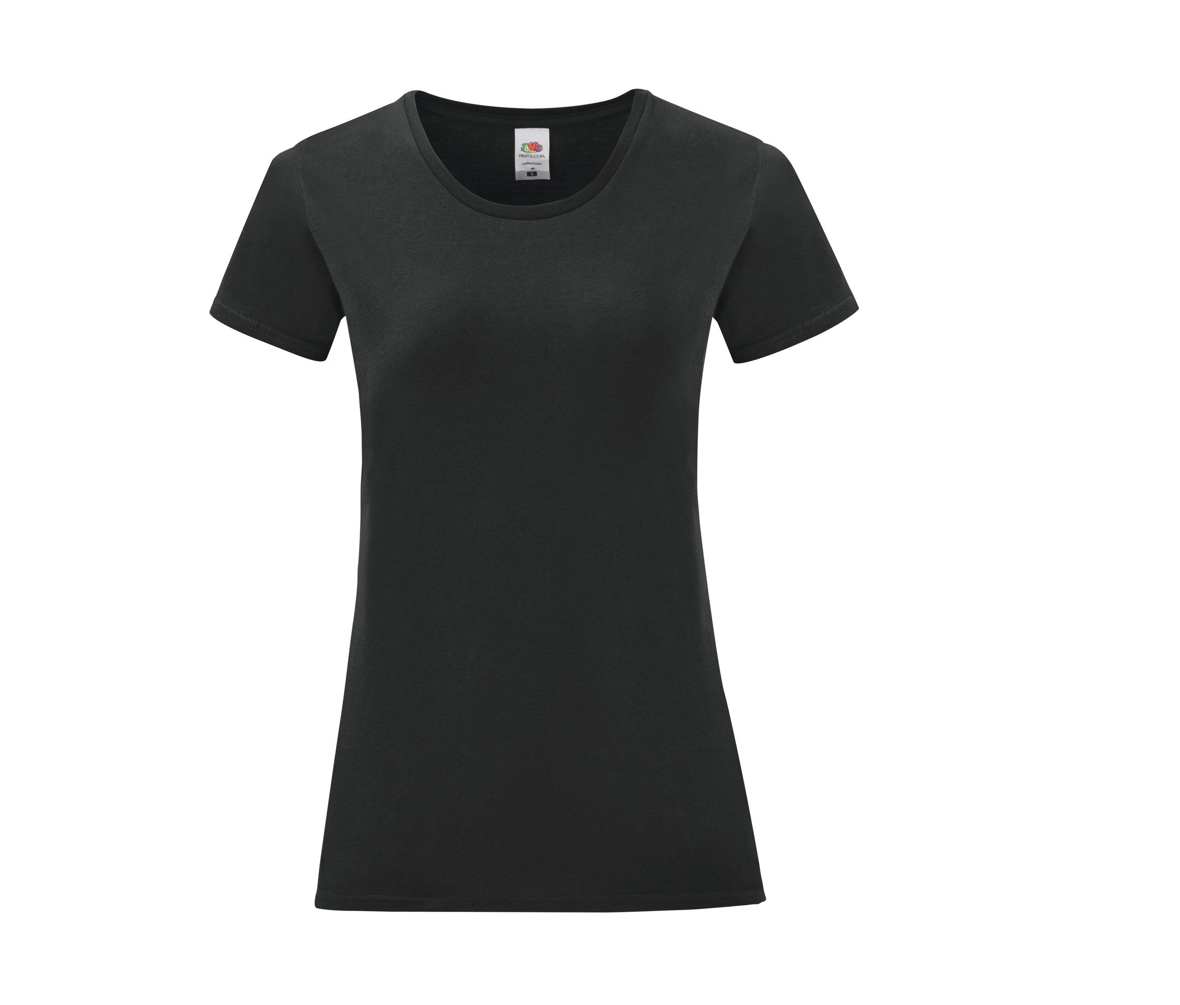 Camiseta Ladies Iconic 150 Fruit of the Loom SC151 en color negro