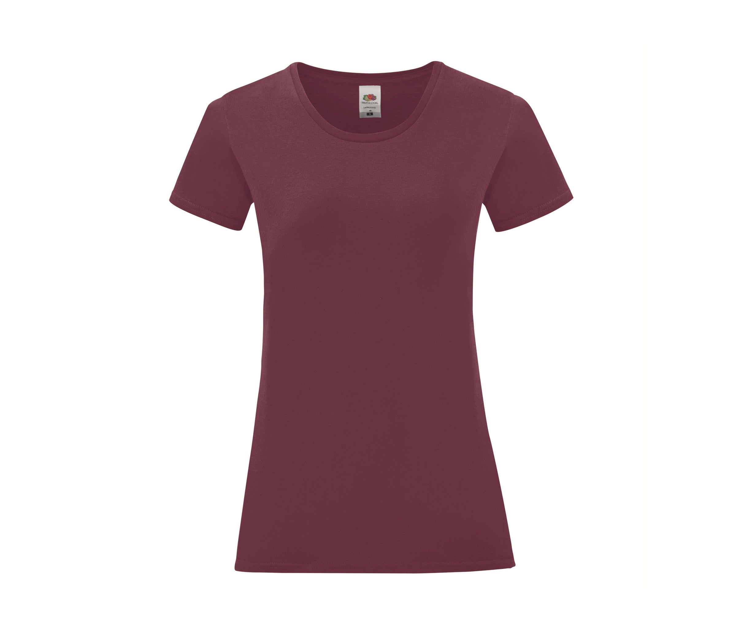 Camiseta Ladies Iconic 150 Fruit of the Loom SC151 en color granate