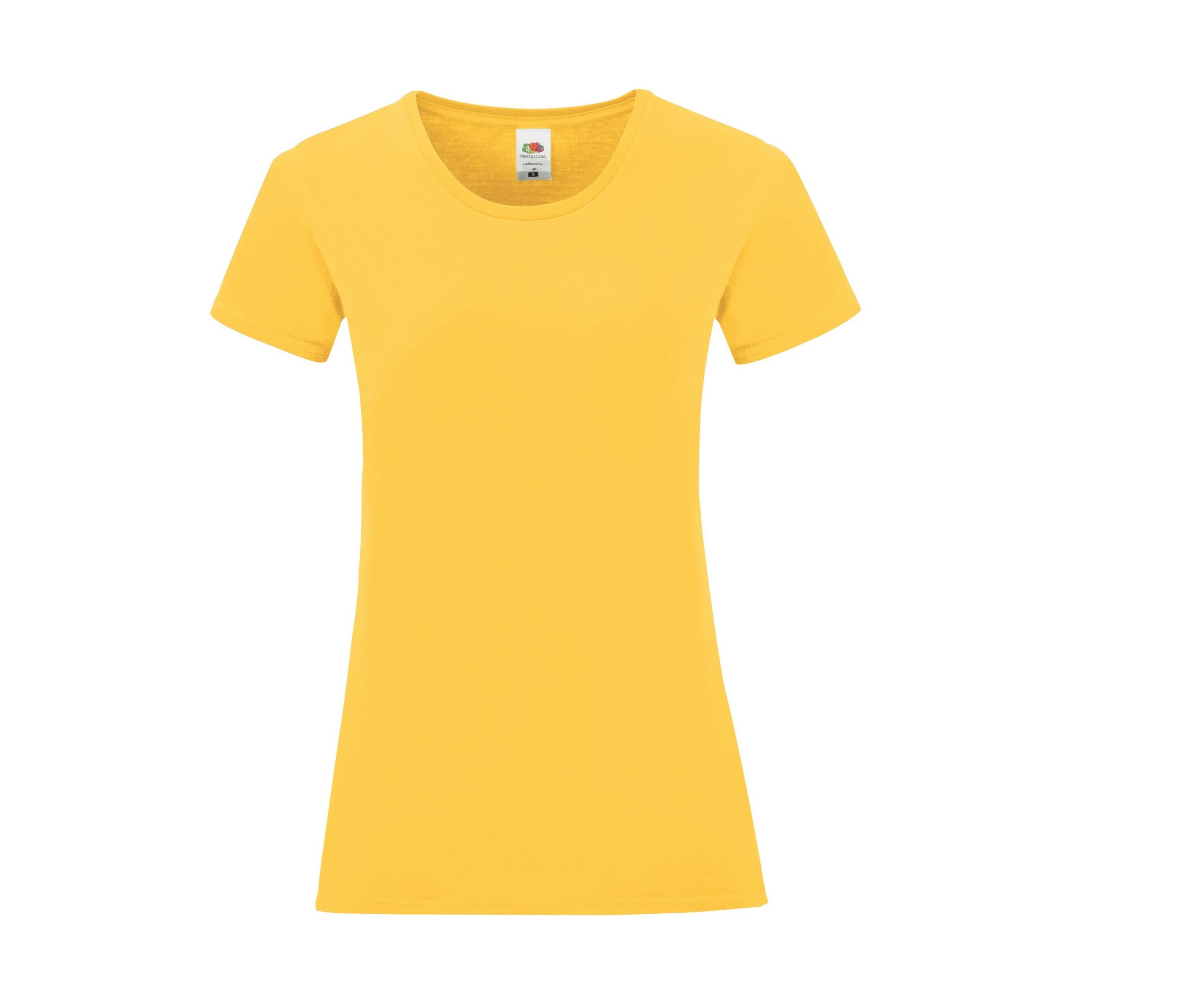 Camiseta Ladies Iconic 150 Fruit of the Loom SC151 en color amarillo sunflower