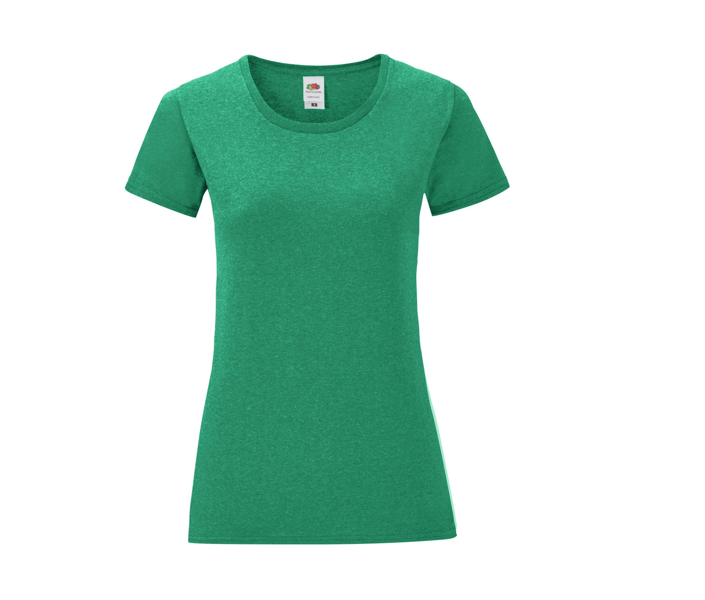Camiseta Ladies Iconic 150 Fruit of the Loom SC151 en color heather green