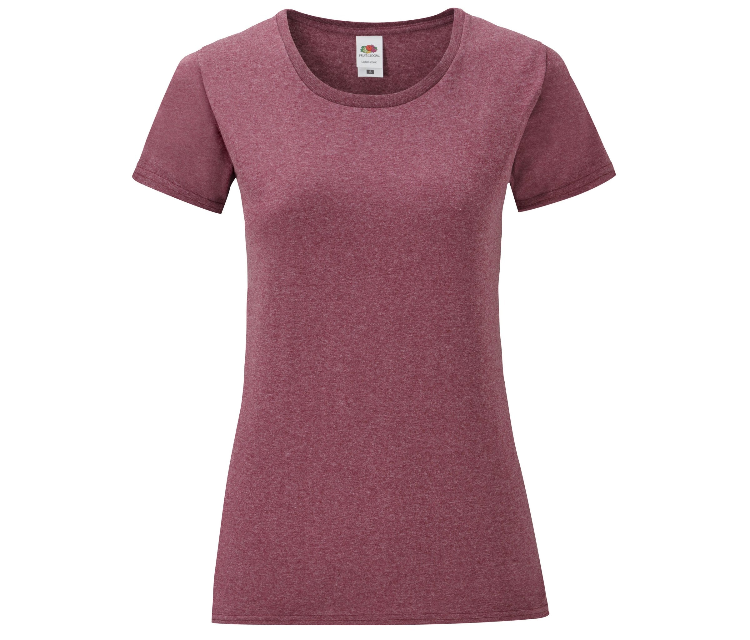 Camiseta Ladies Iconic 150 Fruit of the Loom SC151 en color heather burgundy
