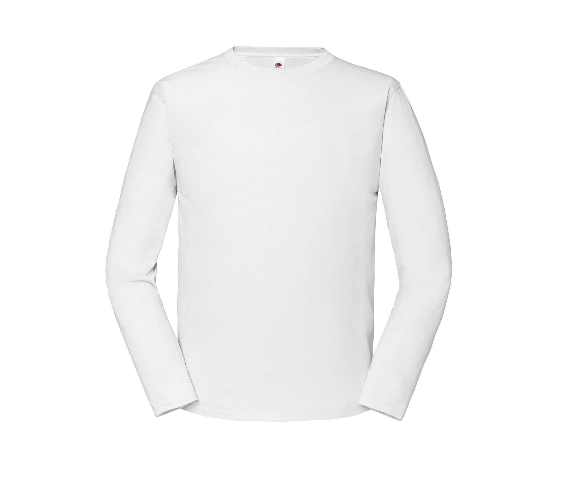 Camiseta Iconic 195 Ringspun Premium Long Sleeve Fruit of the Loom SC152 en color blanco
