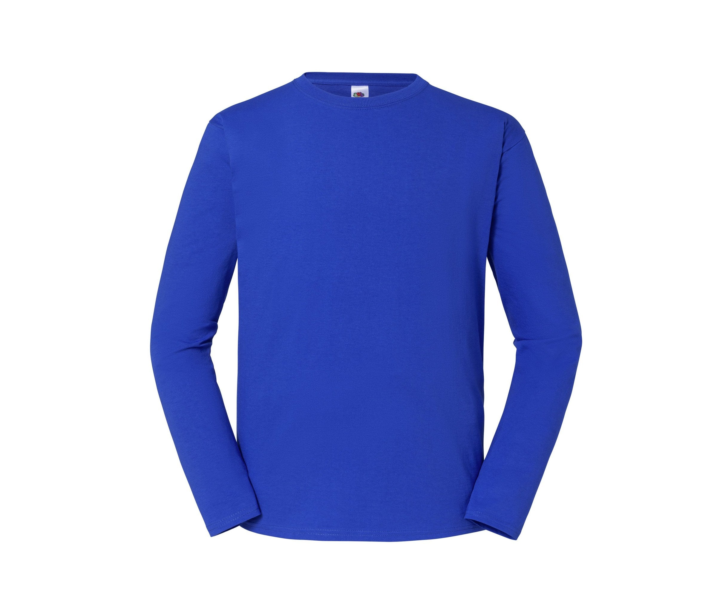 Camiseta Iconic 195 Ringspun Premium Long Sleeve Fruit of the Loom SC152 en color azul real