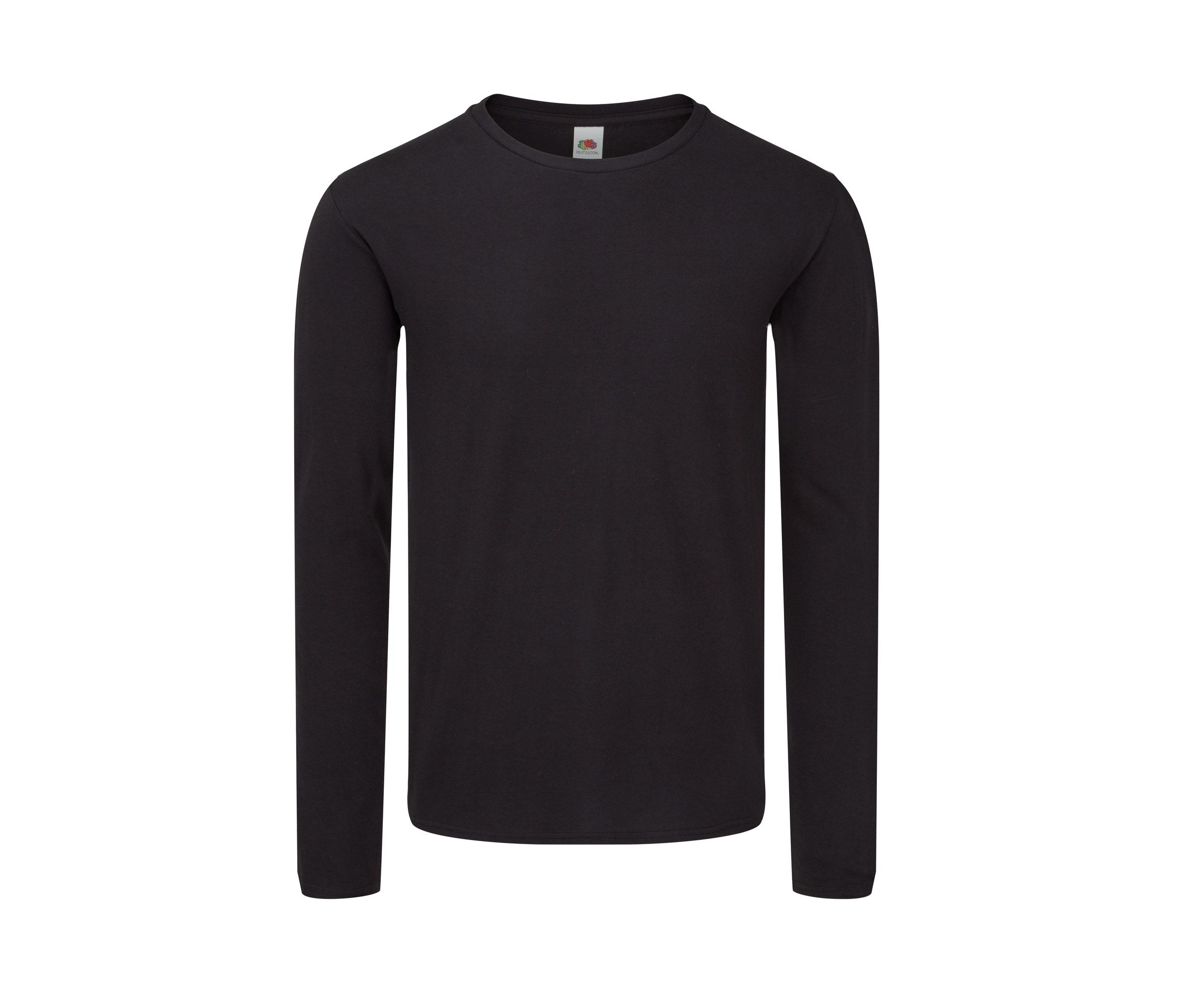 Camiseta Iconic 150 Classic LS Fruit of the Loom SC153 en color negro