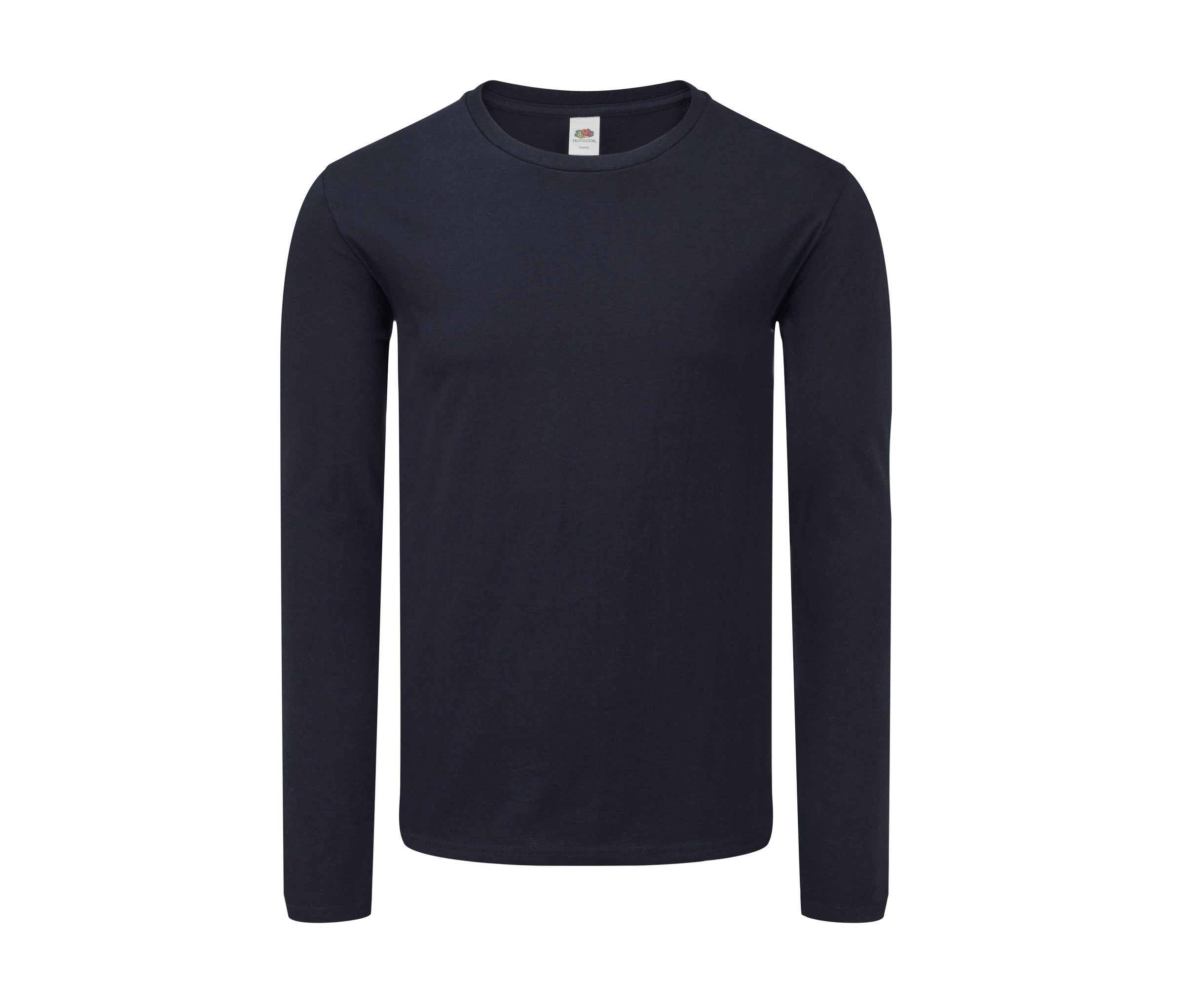 Camiseta Iconic 150 Classic LS Fruit of the Loom SC153 en color deep navy