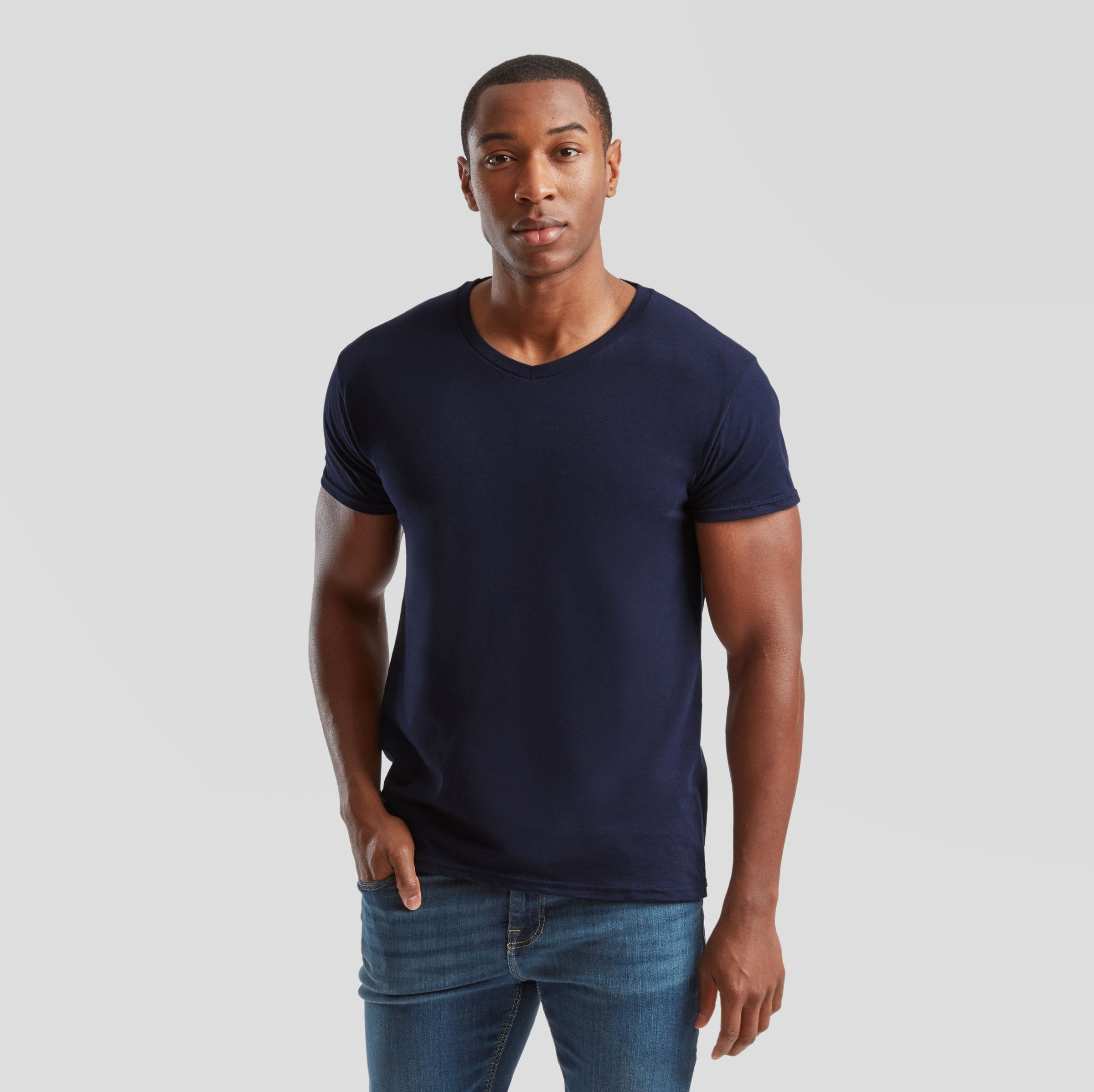 Camiseta Iconic 150 V-neck - Fruit of the Loom SC154