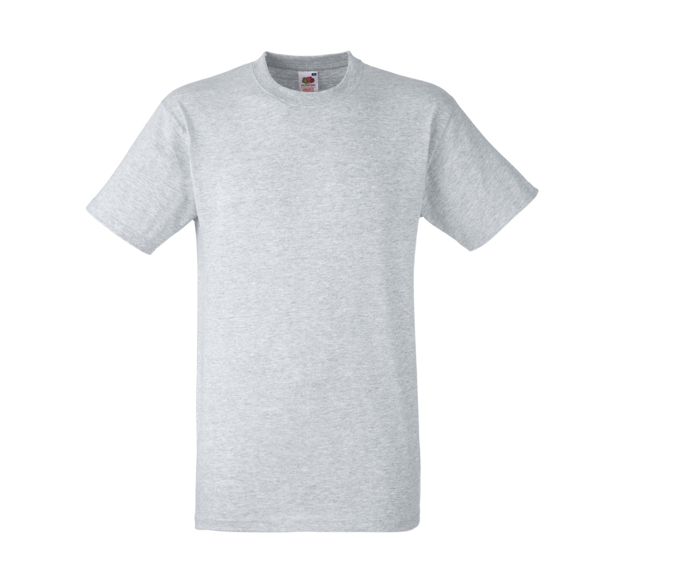 Camiseta Heavy Fruit of the Loom SC190 en color gris jaspeado