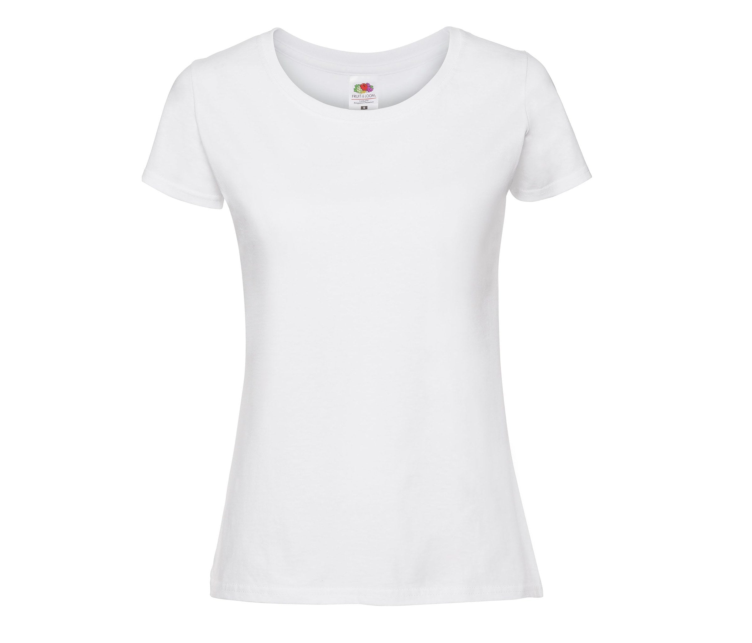 Camiseta Ladies Iconic 195 Ringspun Premium Fruit of the Loom SC200L en color blanco