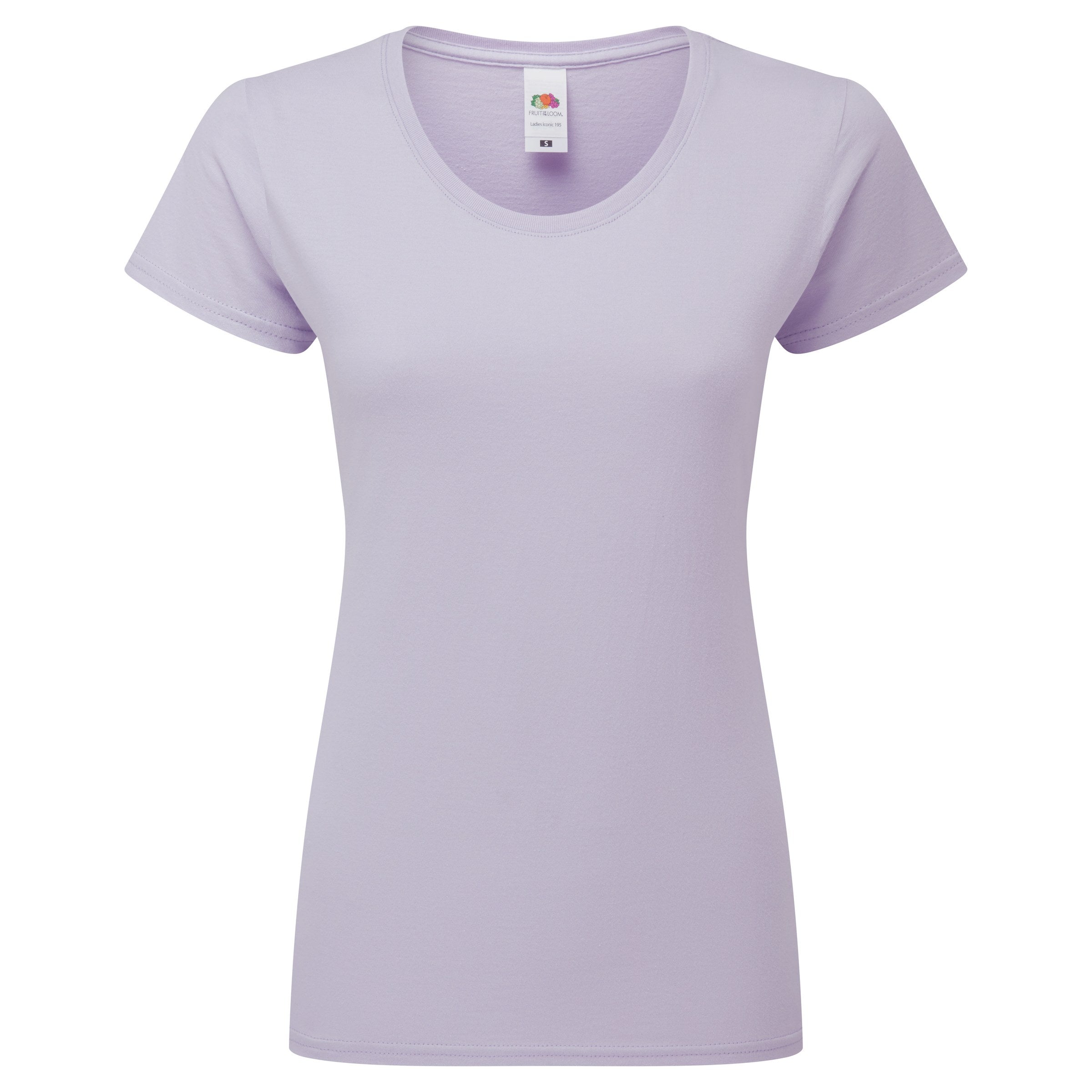 Camiseta Ladies Iconic 195 Ringspun Premium Fruit of the Loom SC200L en color soft lavender