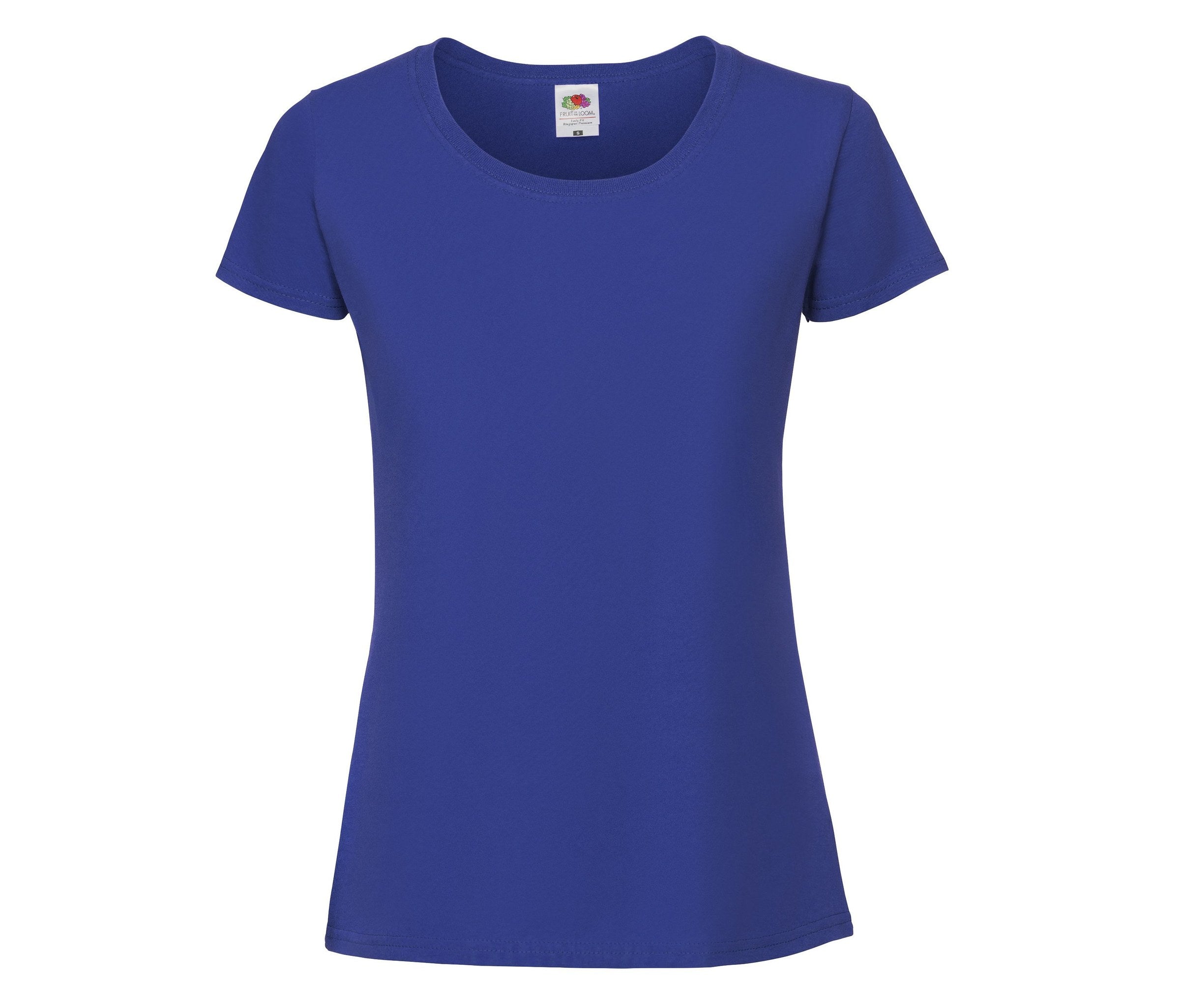 Camiseta Ladies Iconic 195 Ringspun Premium Fruit of the Loom SC200L en color azul real