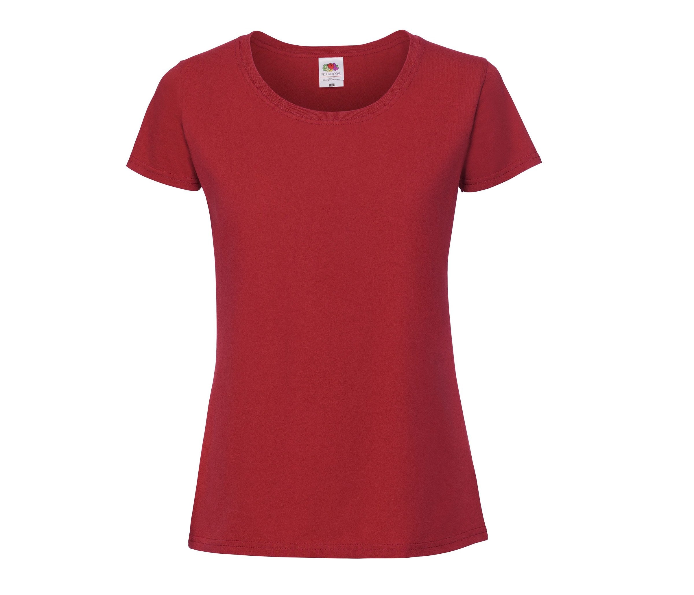 Camiseta Ladies Iconic 195 Ringspun Premium Fruit of the Loom SC200L en color rojo