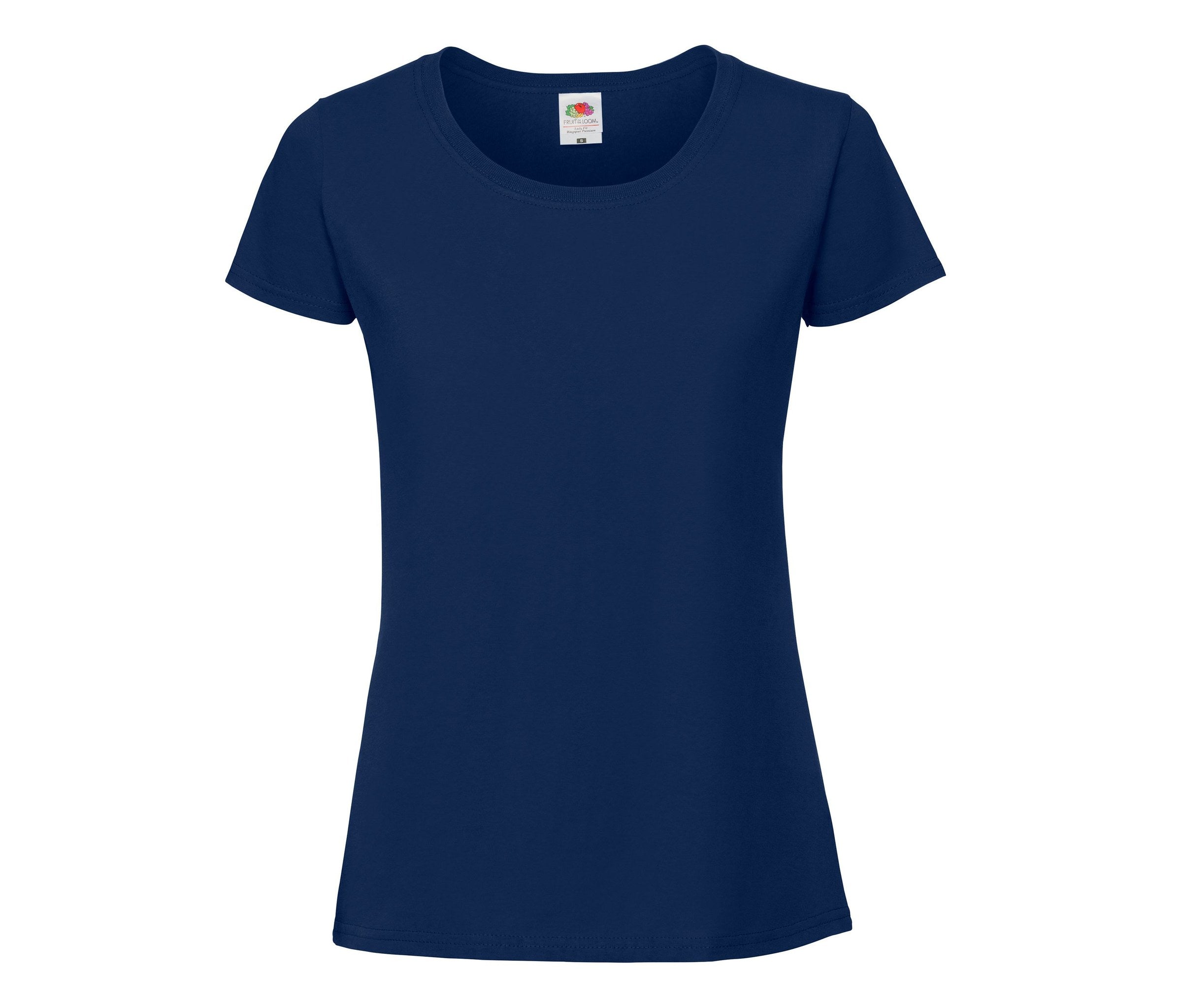 Camiseta Ladies Iconic 195 Ringspun Premium Fruit of the Loom SC200L en color navy