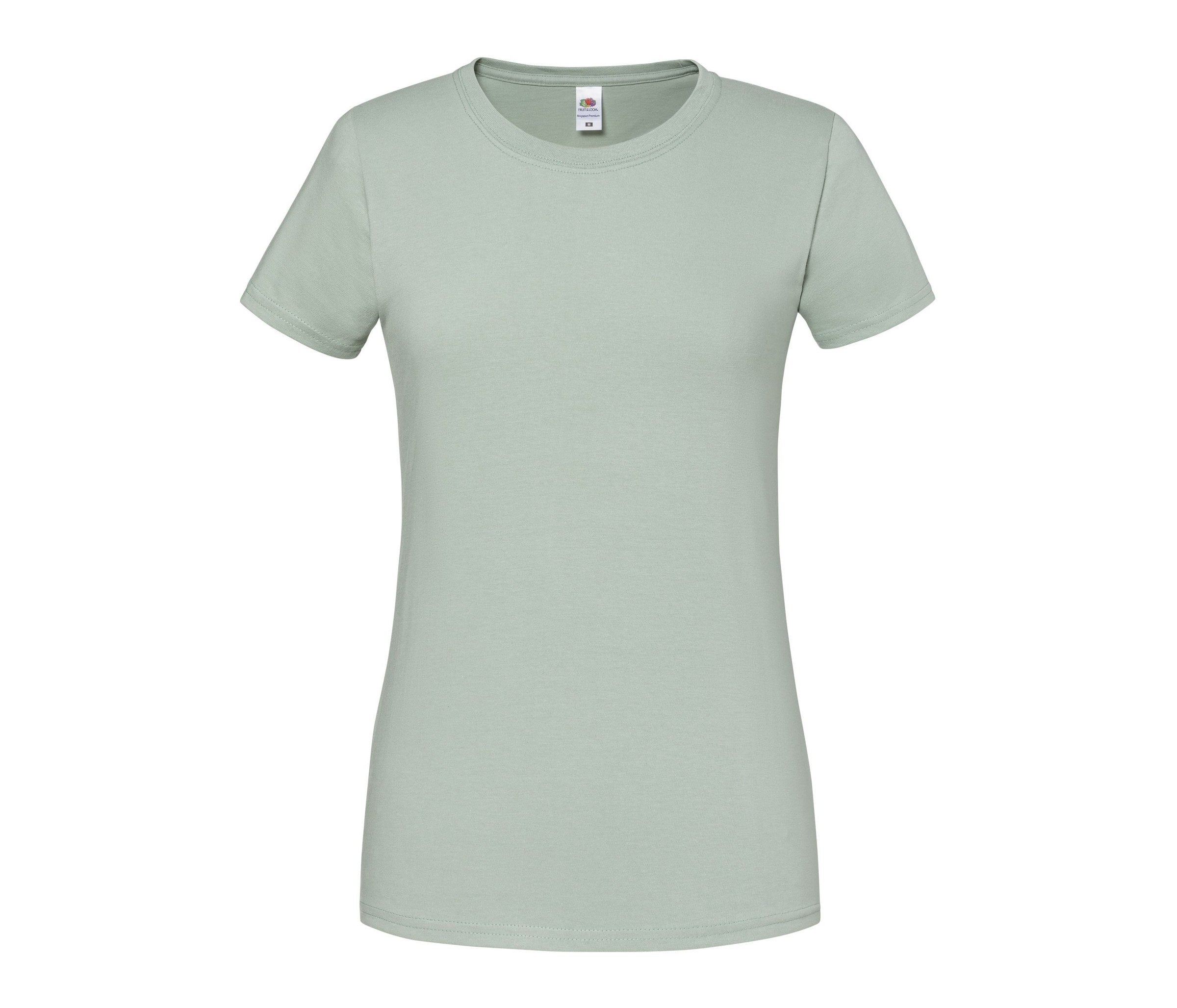Camiseta Ladies Iconic 195 Ringspun Premium Fruit of the Loom SC200L en color sage