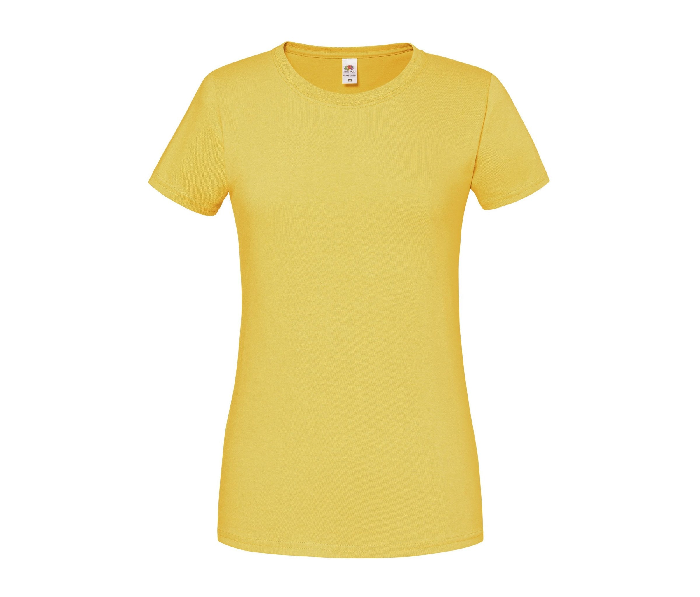 Camiseta Ladies Iconic 195 Ringspun Premium Fruit of the Loom SC200L en color amarillo sunflower