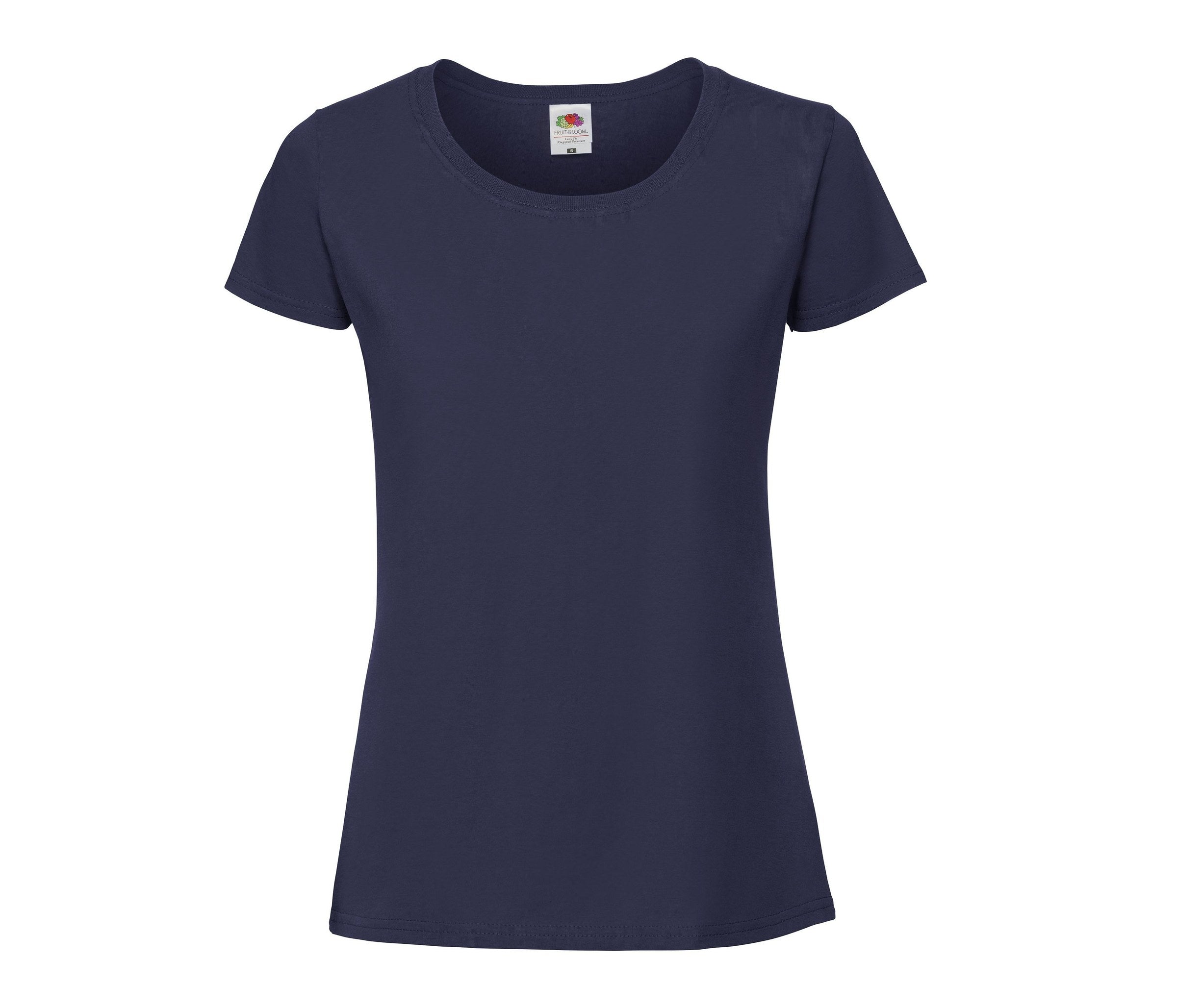 Camiseta Ladies Iconic 195 Ringspun Premium Fruit of the Loom SC200L en color deep navy