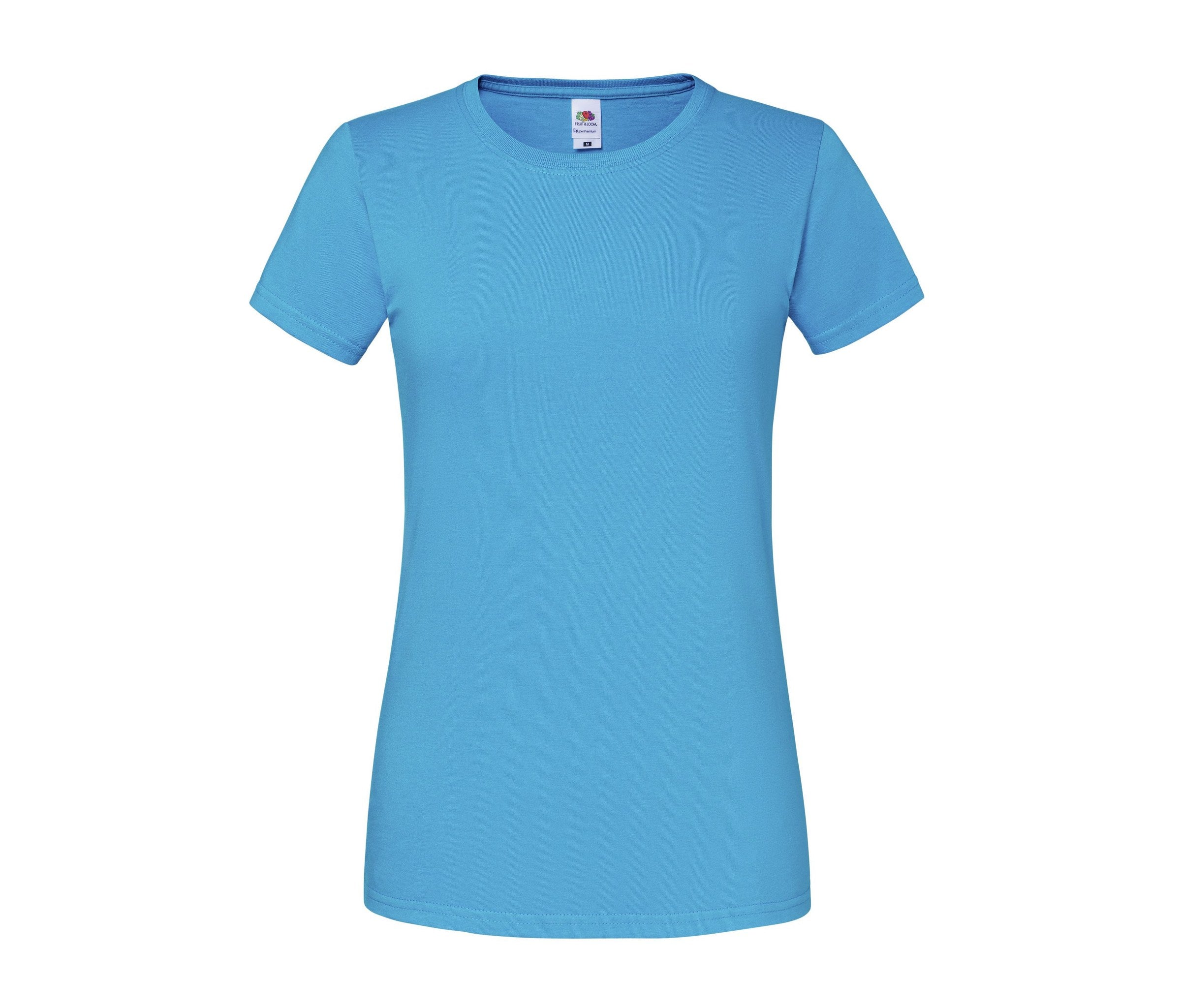 Camiseta Ladies Iconic 195 Ringspun Premium Fruit of the Loom SC200L en color azul azure