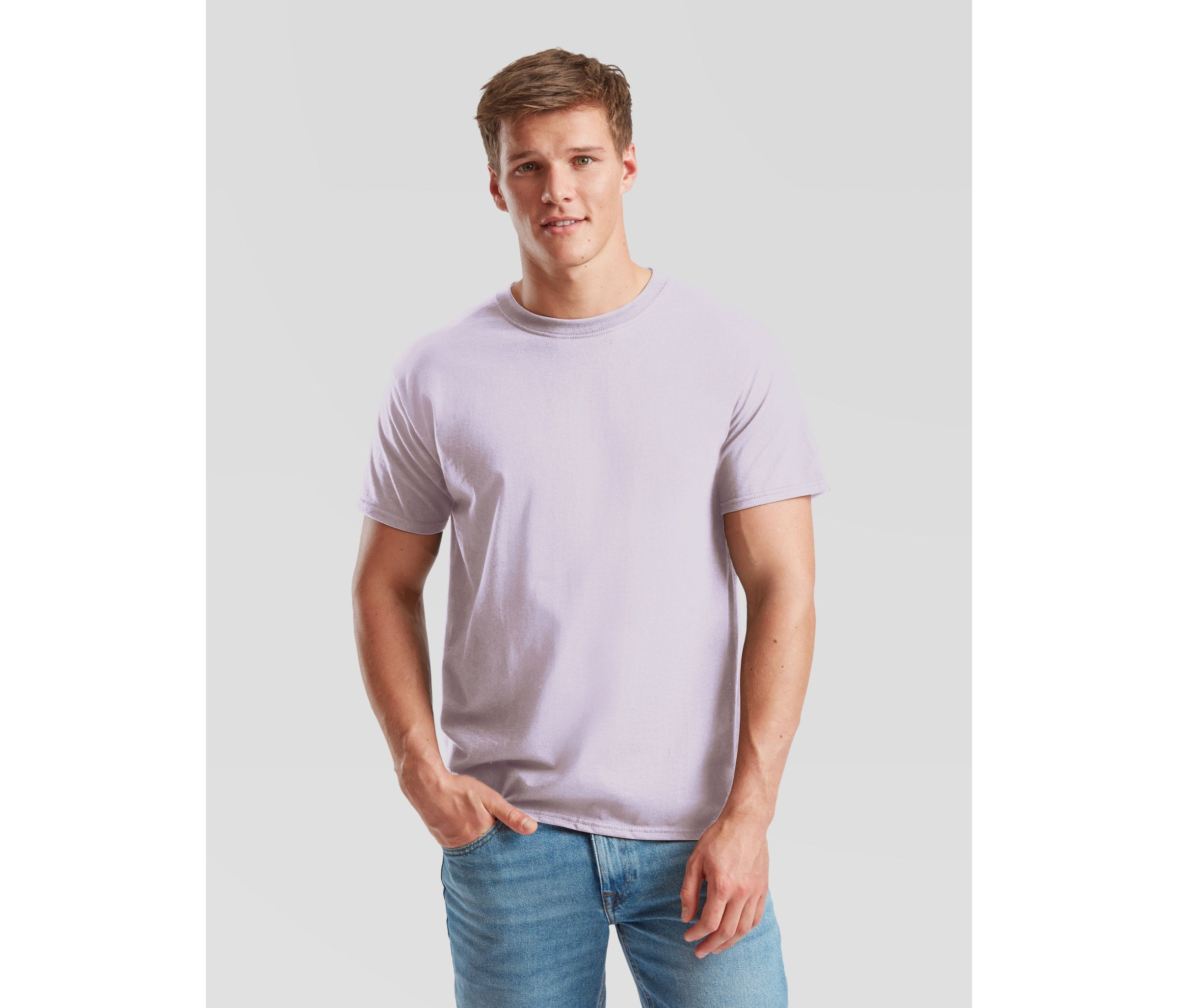 Camiseta Iconic 195 Fruit of the Loom SC200 en color soft lavender
