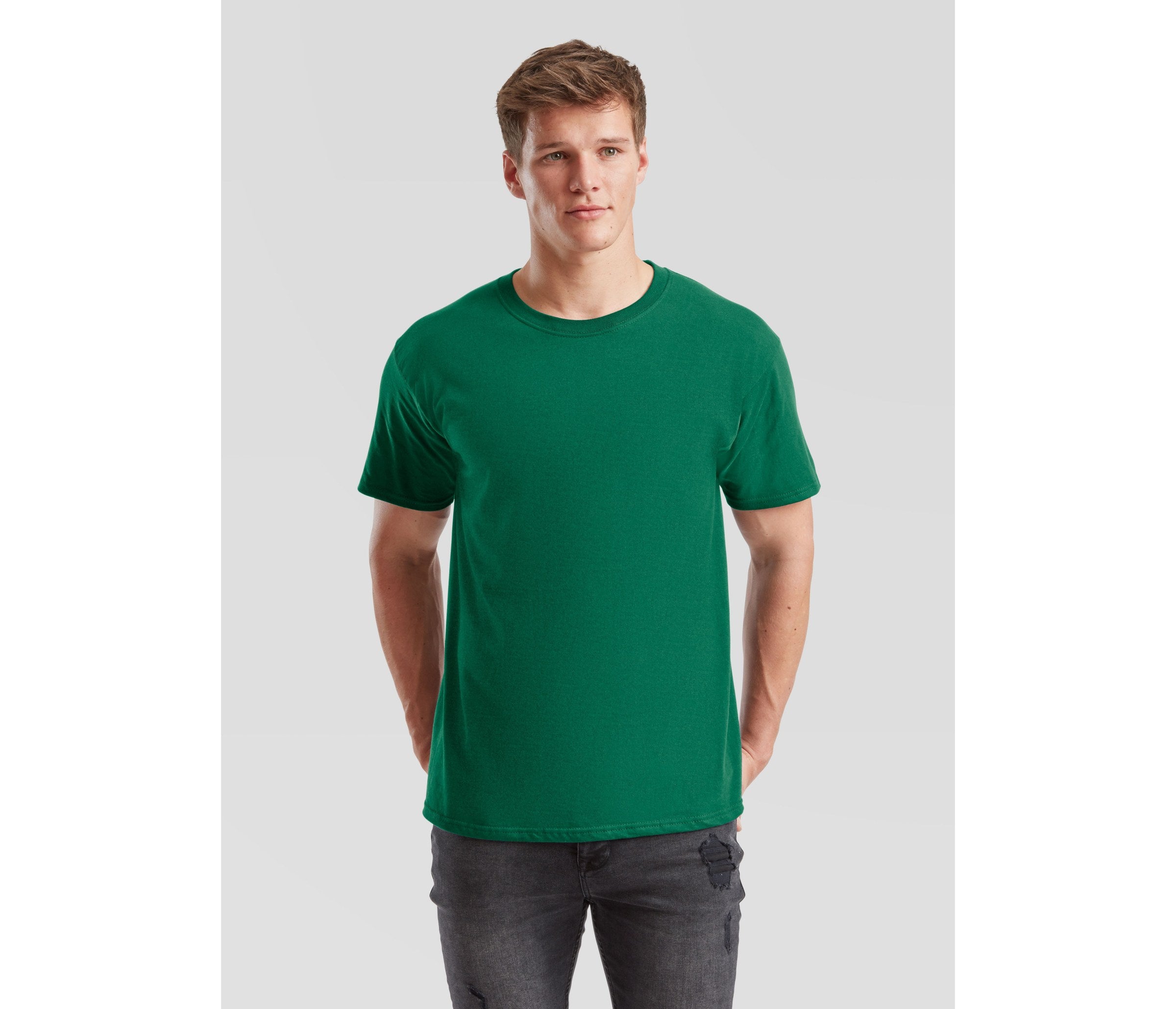 Camiseta Iconic 195 Fruit of the Loom SC200 en color college green