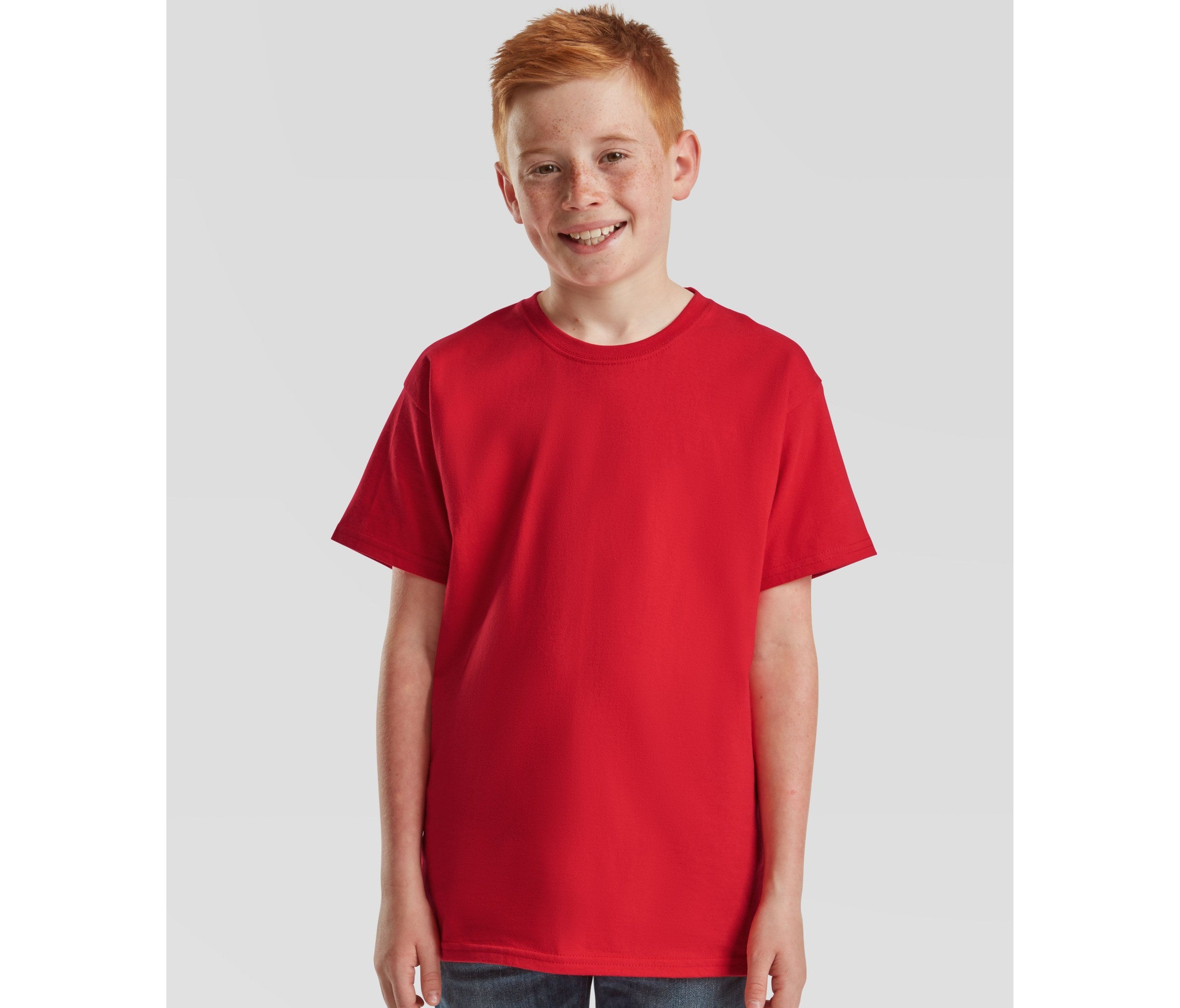 Camiseta Kids Iconic 195t Fruit of the Loom SC201 en color rojo