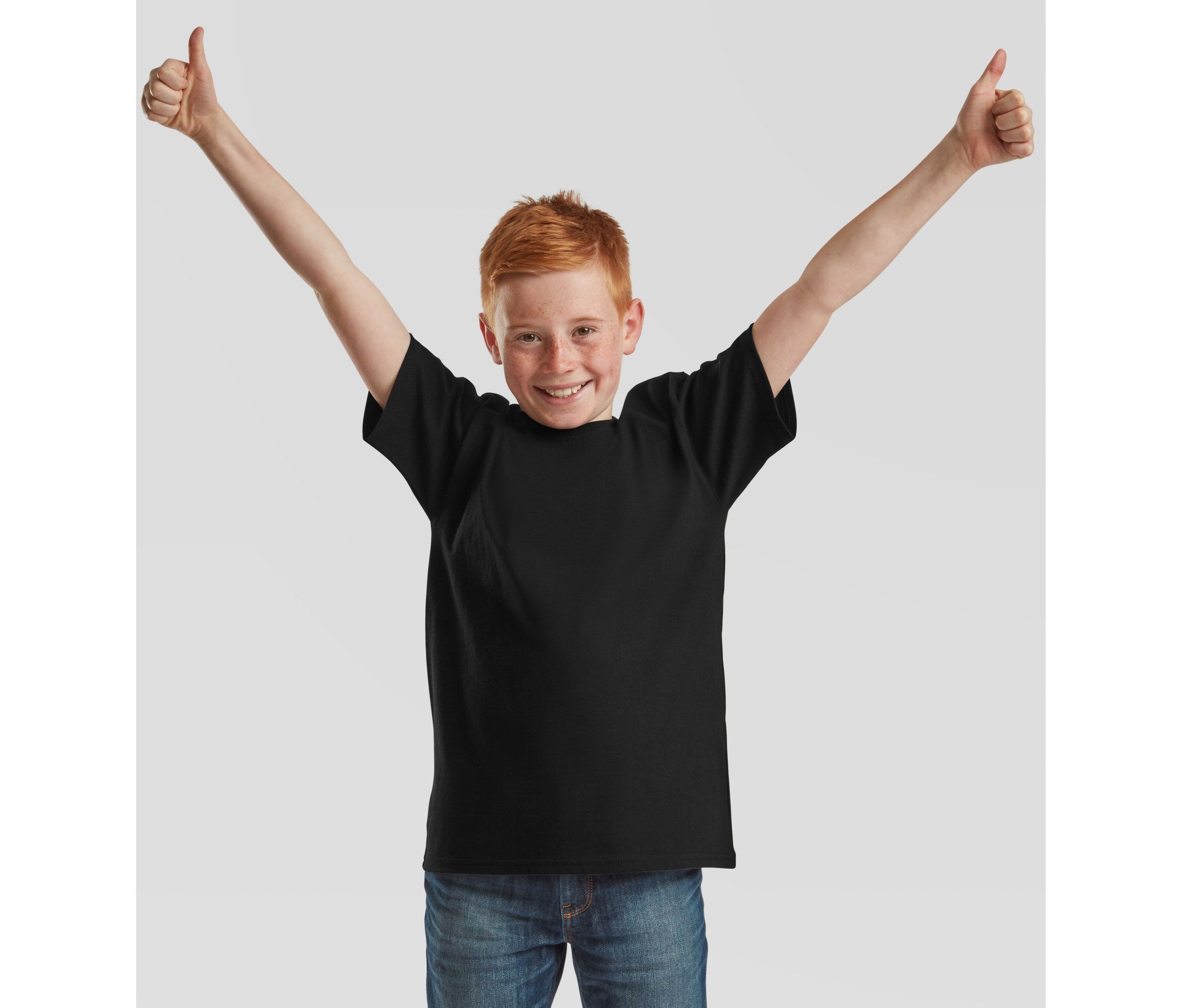 Camiseta Kids Iconic 195t Fruit of the Loom SC201 en color negro