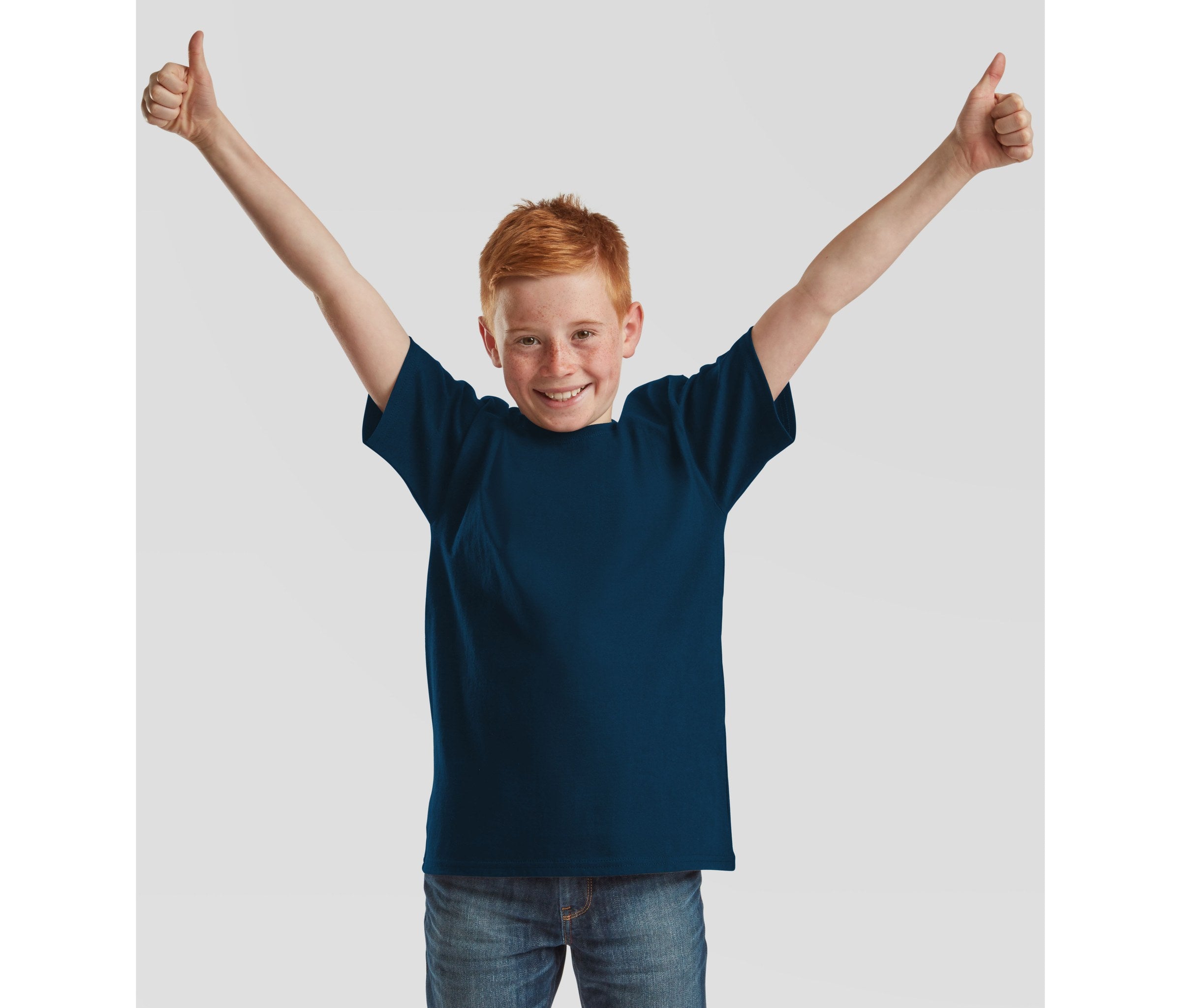 Camiseta Kids Iconic 195t Fruit of the Loom SC201 en color mountain blue