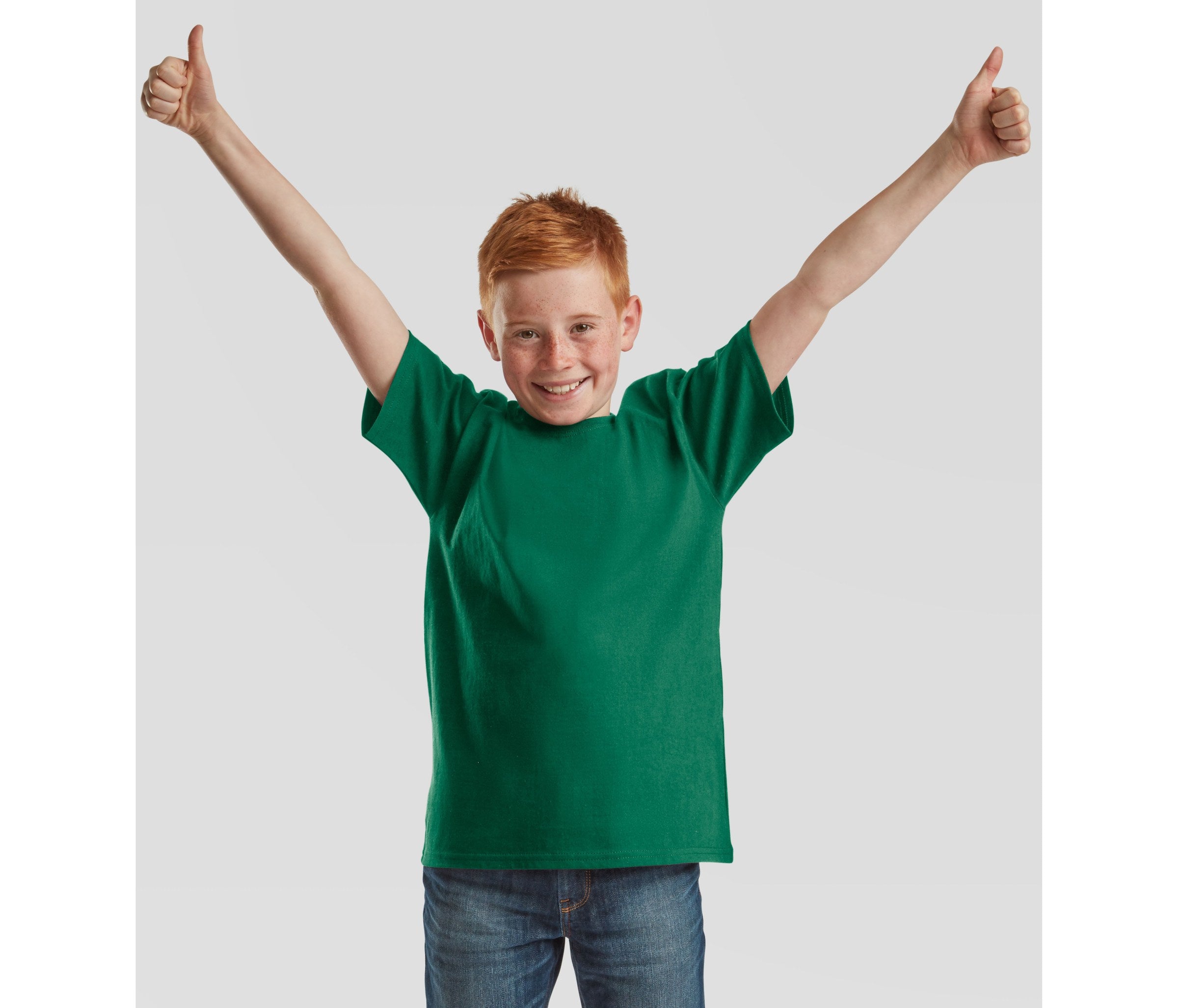 Camiseta Kids Iconic 195t Fruit of the Loom SC201 en color college green