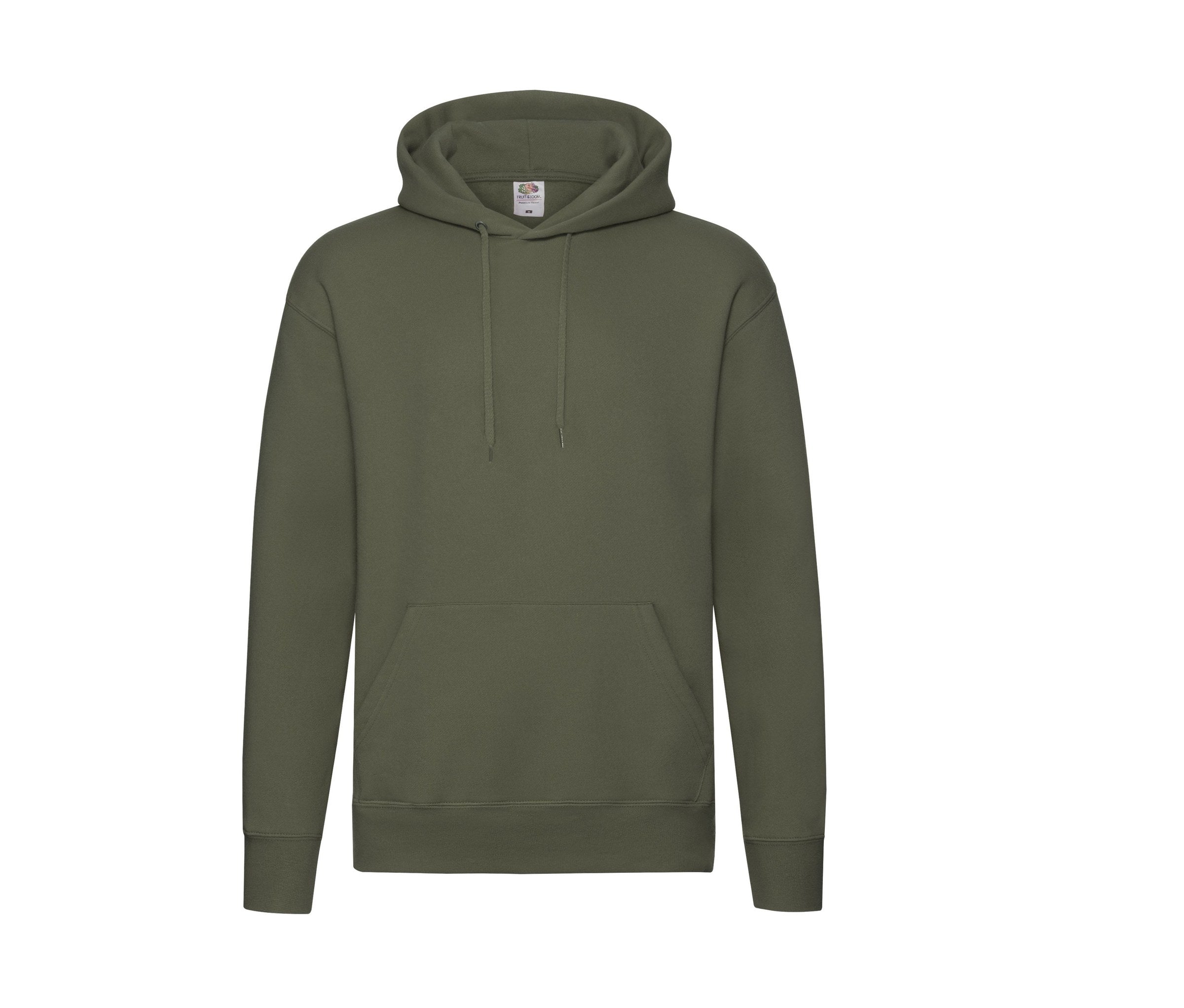 Sudadera Super Premium Long Sleeve Fruit of the Loom SC2152 en color classic olive